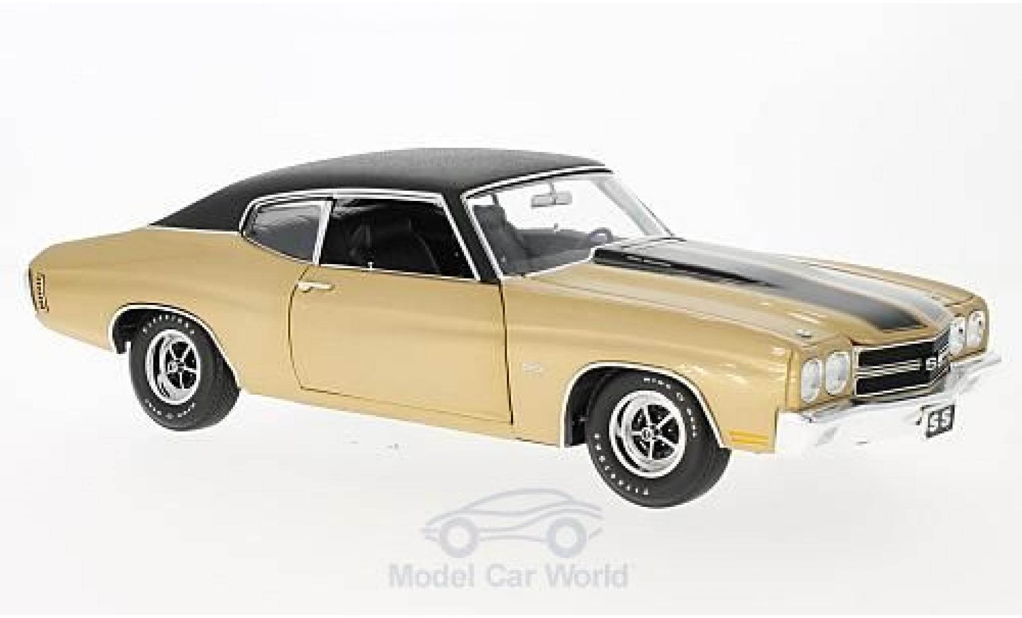 Chevrolet Chevelle 1970 1/18 GMP SS 396 gold/black 1970 with vinyl top diecast model cars
