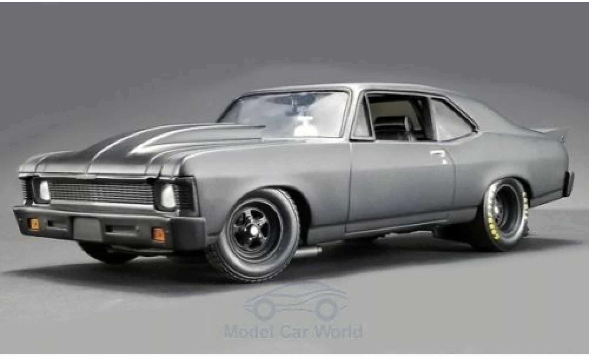 Chevrolet Nova 1/18 GMP Blackout 1320 Drag Kings matt-grey 1969 diecast model cars