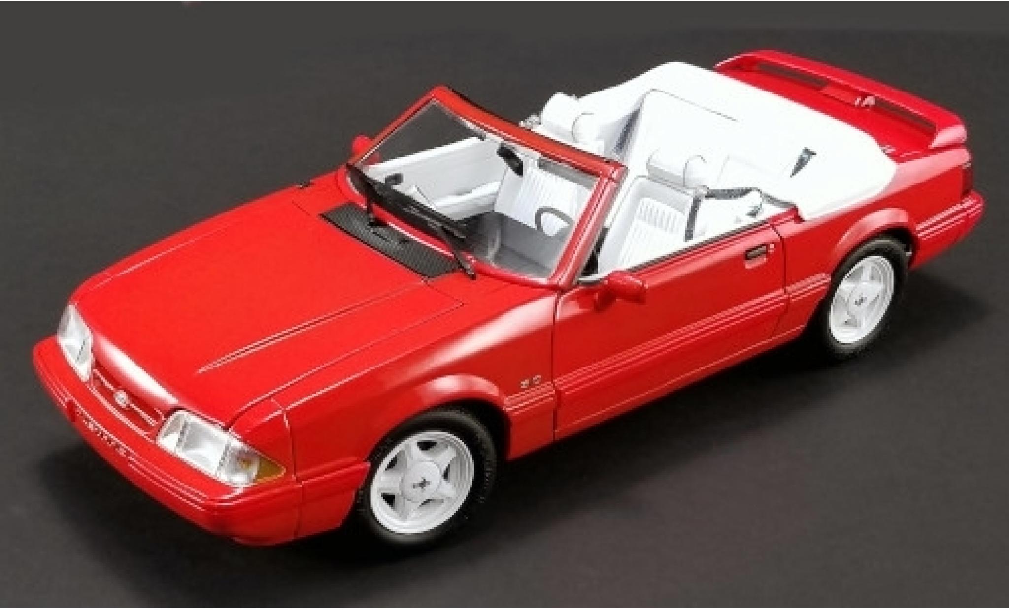 Ford Mustang 1/18 GMP LX 5.0L Convertible Feature Car red 1992 Softtop liegt bei diecast model cars