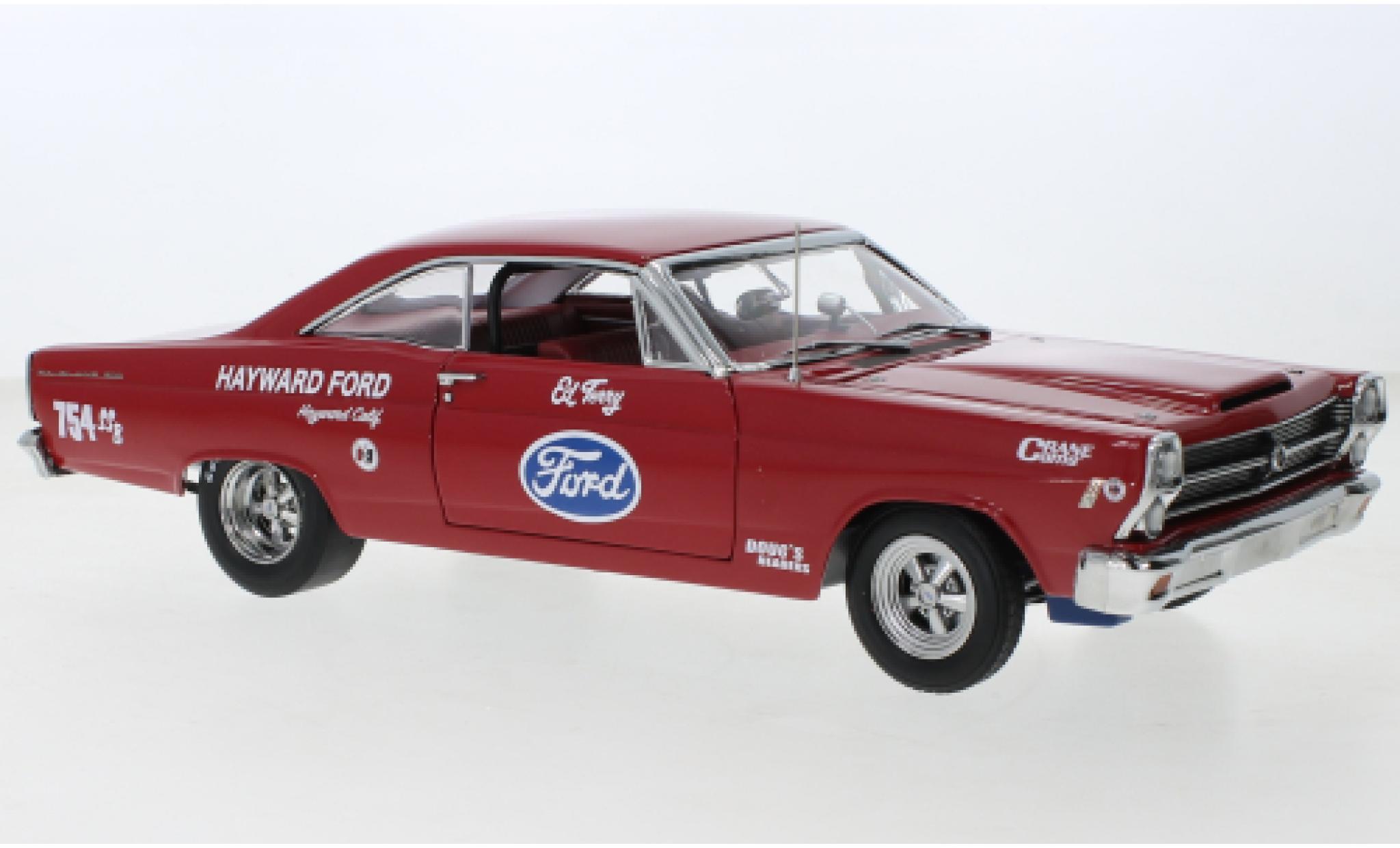 Ford Fairlane 1/18 GMP 427 Predotype Hayward red 1966 diecast model cars