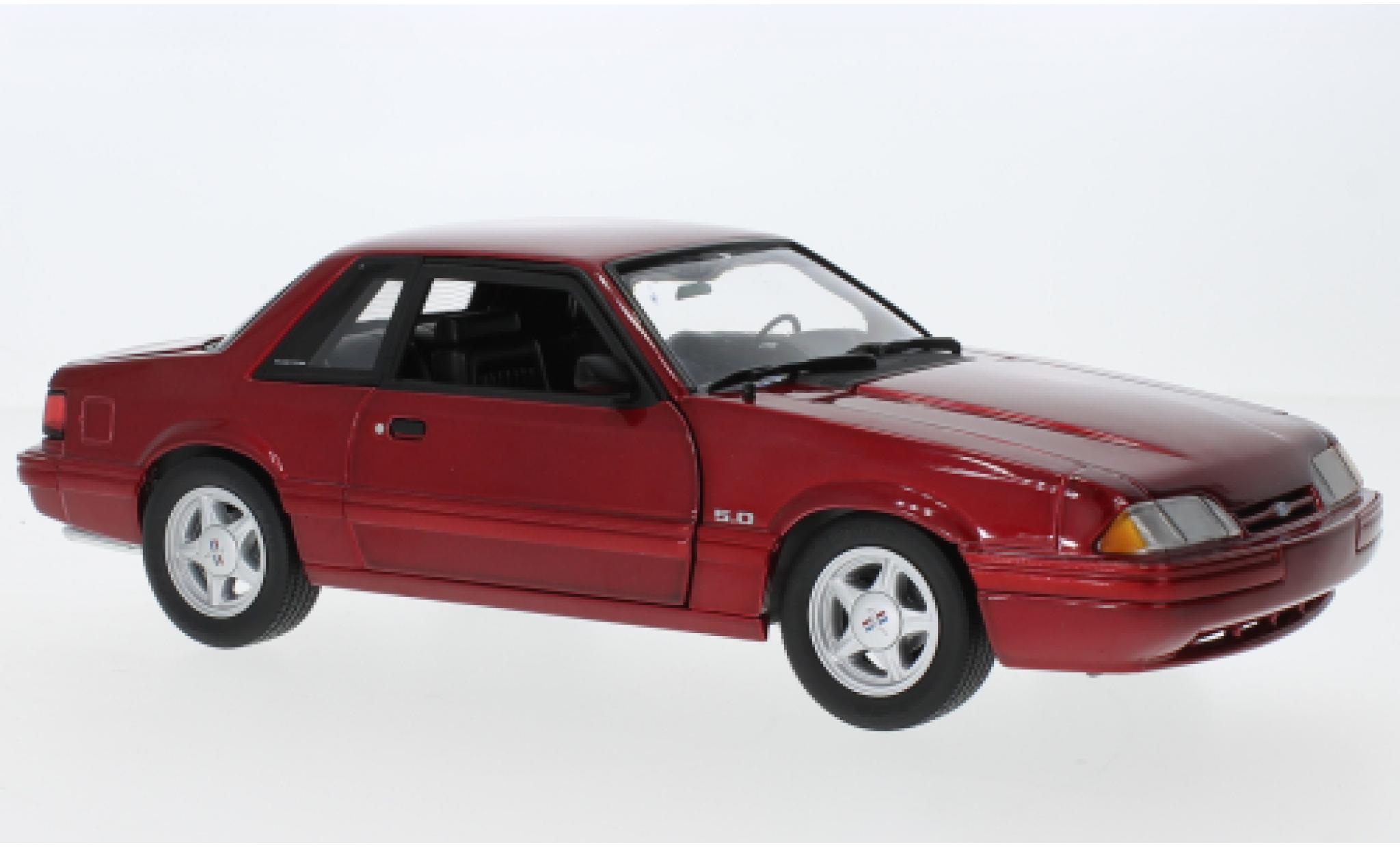 Ford Mustang 1/18 GMP LX 5.0 metallise red 1993 diecast model cars