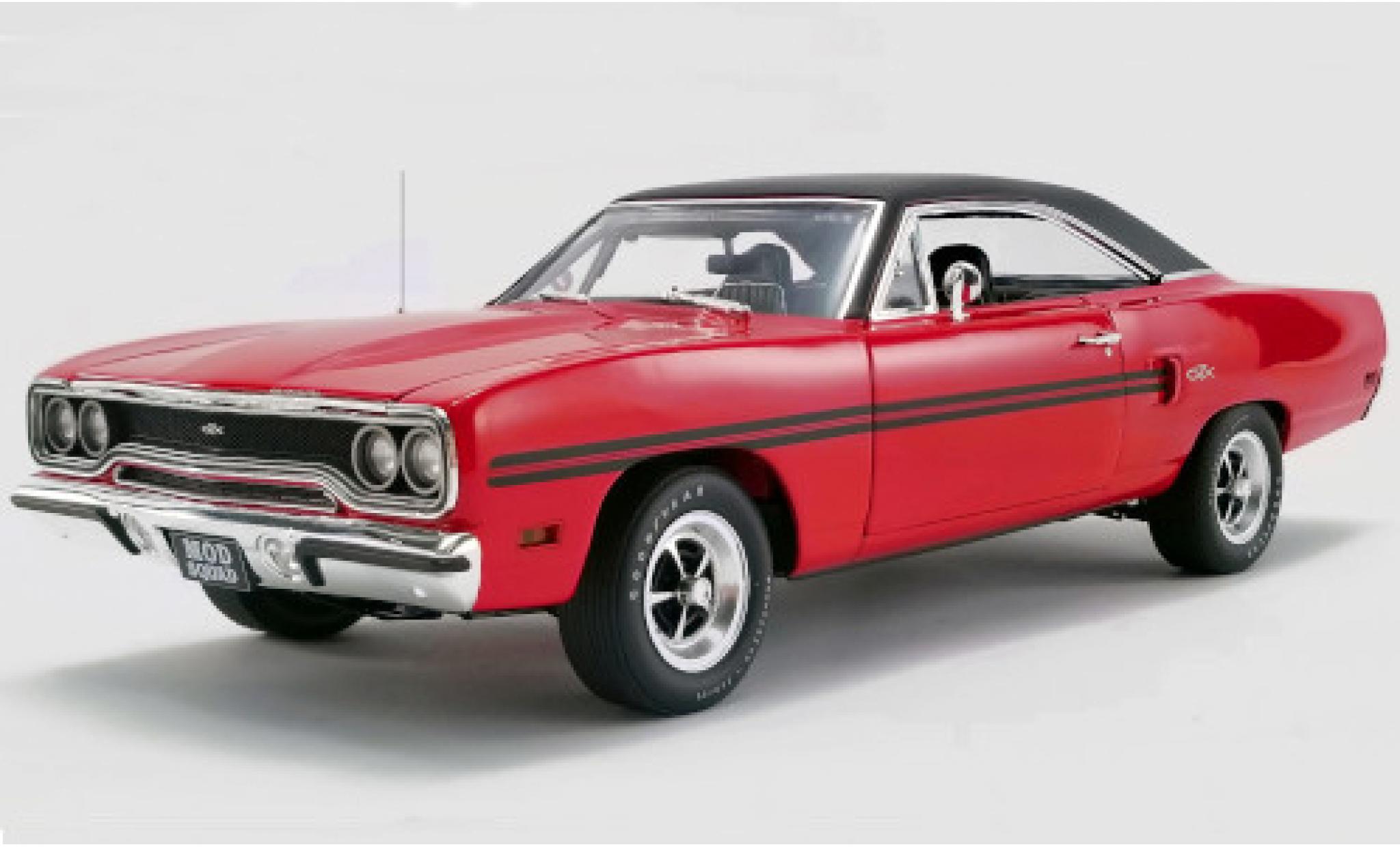 Plymouth GTX 1/18 GMP red/matt-black 1970 The Mod Squad diecast model cars
