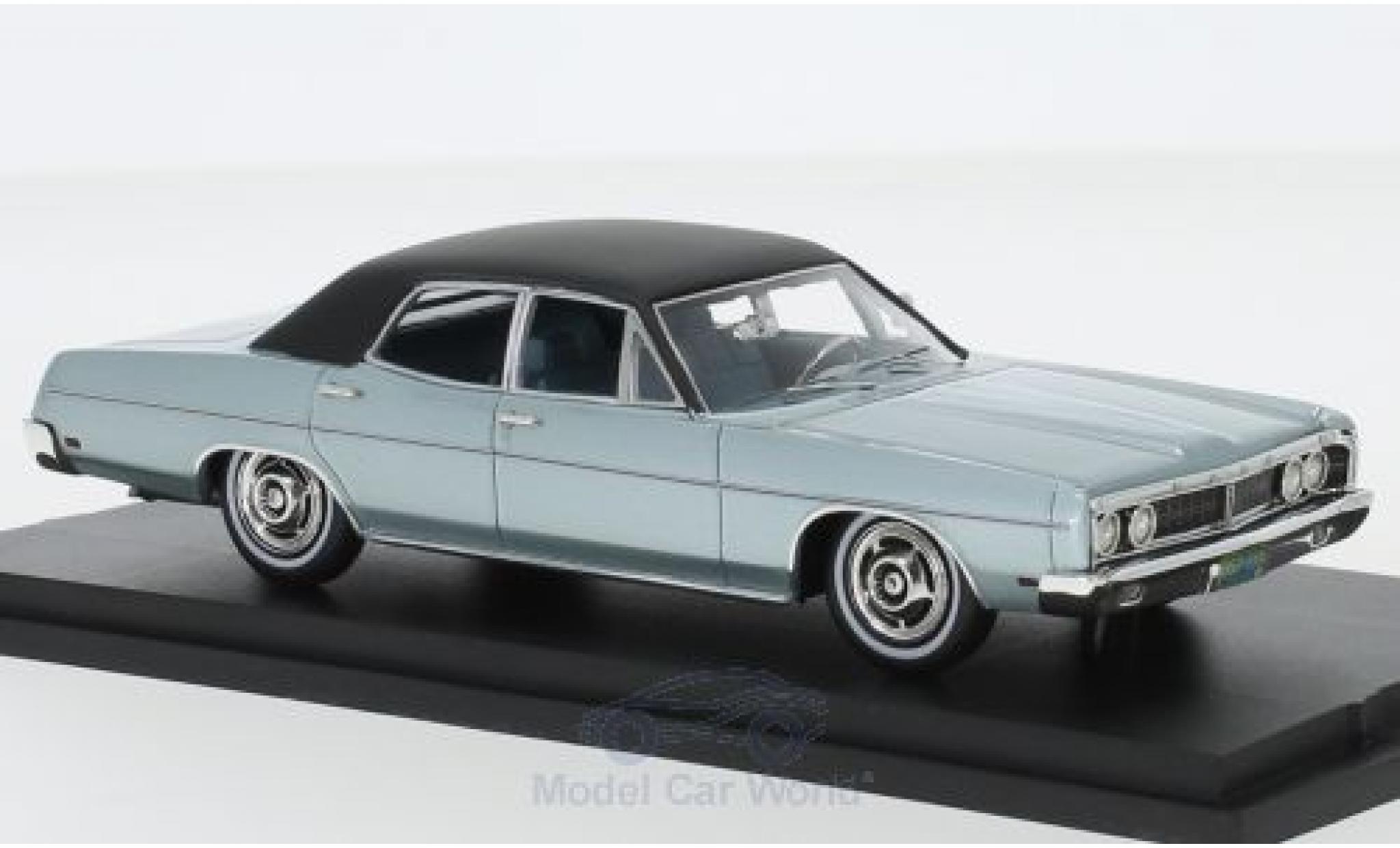 Ford Galaxy 1/43 Goldvarg Collections Galaxie metallic grey/black 1970 diecast model cars