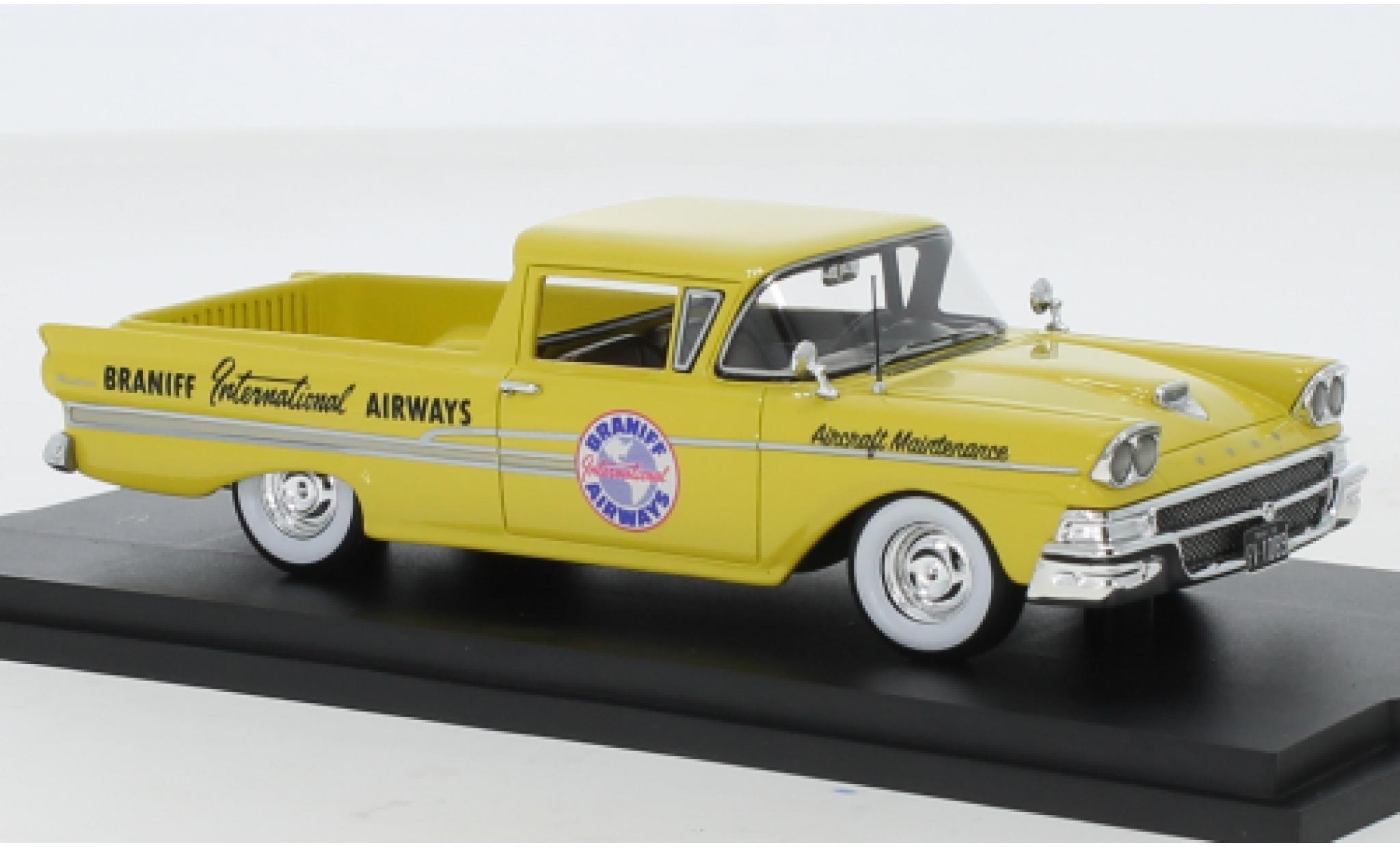 Ford Ranchero 1/43 Goldvarg Collections Braniff International Airways 1958 diecast model cars