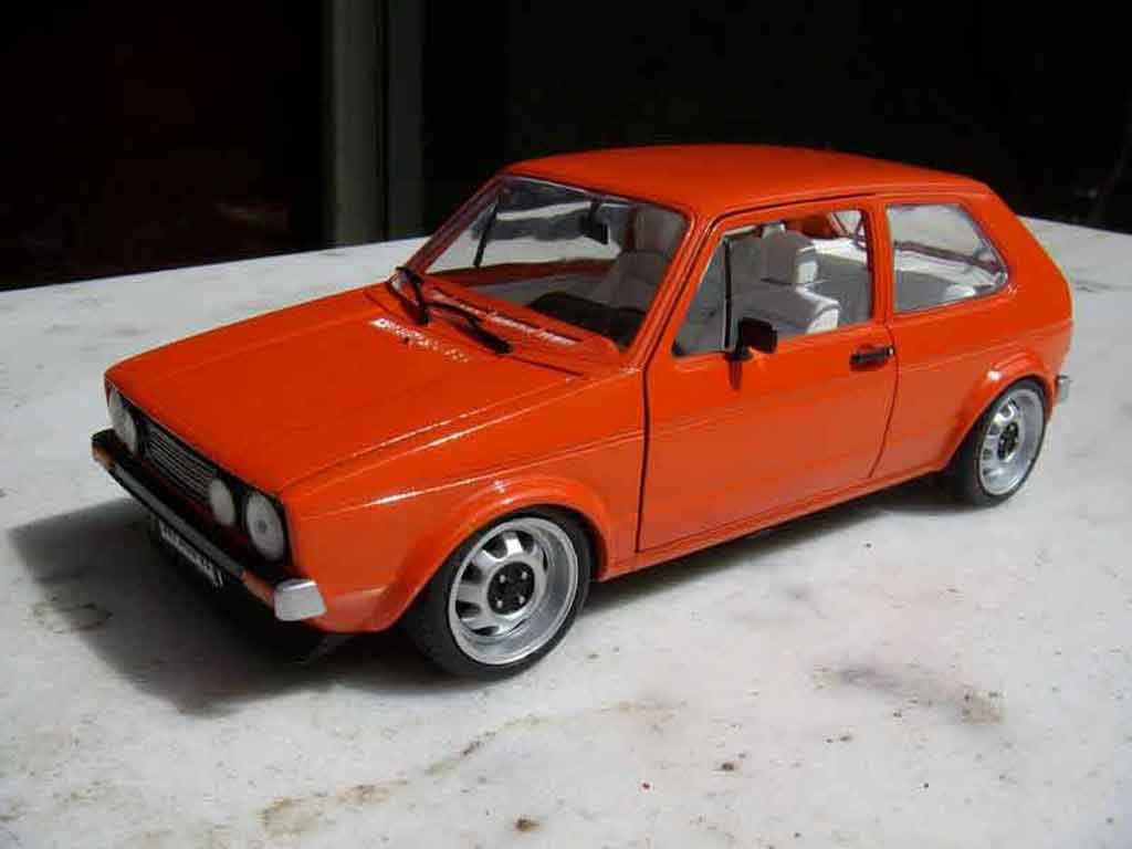 Volkswagen Golf 1 GTI 1/18 Solido jantes ATS 1 GTI 15 pouces orange diecast model cars