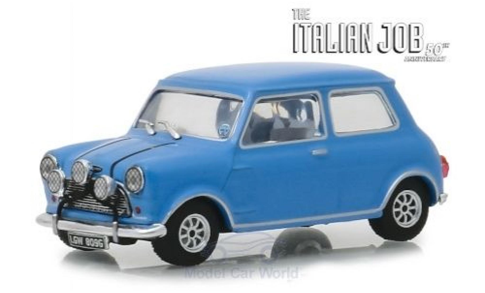 Austin Mini 1/43 Greenlight Cooper S 1275 MkI blue RHD The Italian Job 1967 diecast model cars