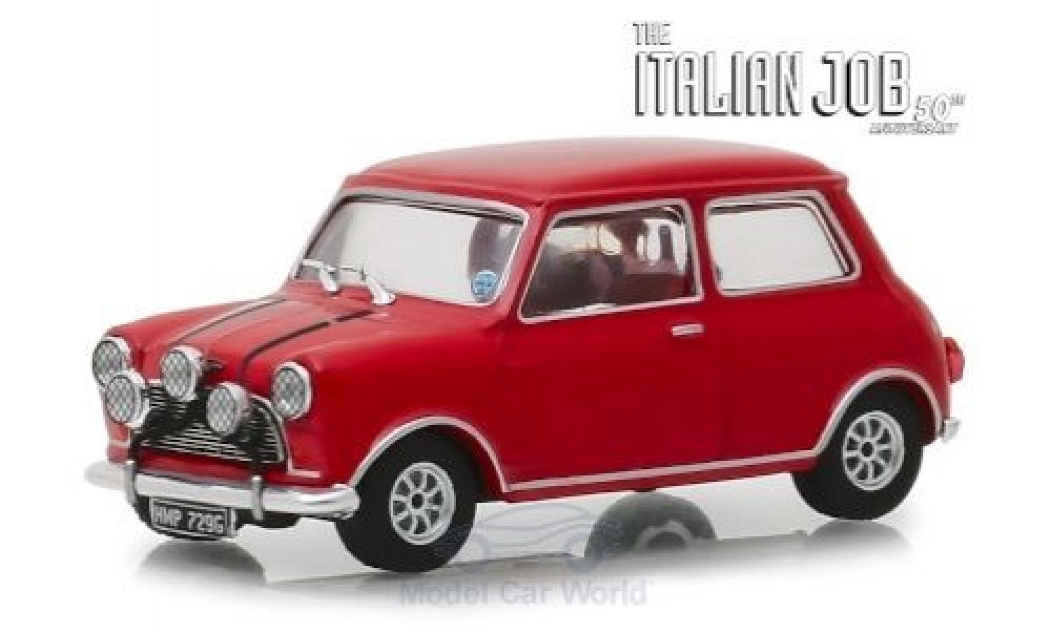 Austin Mini 1/43 Greenlight Cooper S 1275 MkI red RHD The Italian Job 1967 diecast model cars