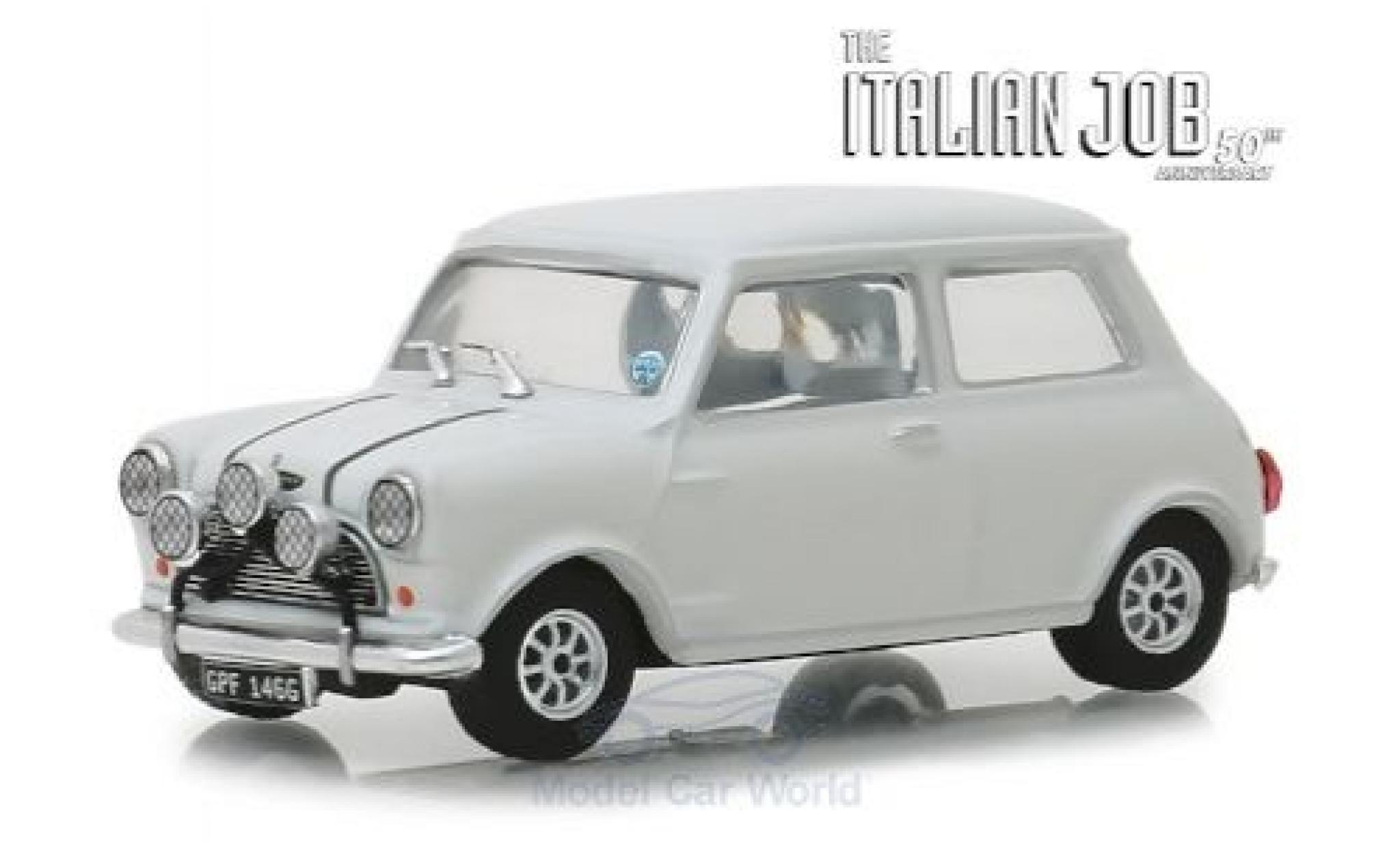 Austin Mini 1/43 Greenlight Cooper S 1275 MkI white RHD The Italian Job 1967 diecast model cars