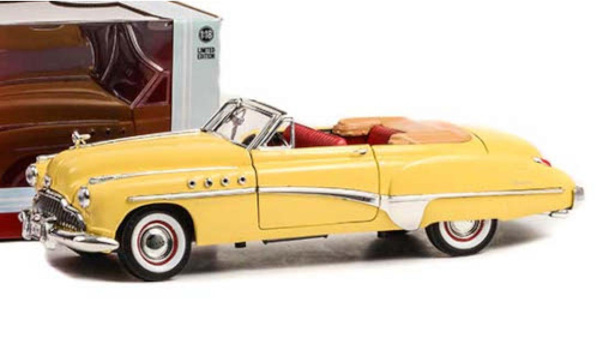 Buick Roadmaster 1/18 Greenlight Convertible yellow Rain Man 1949 diecast model cars