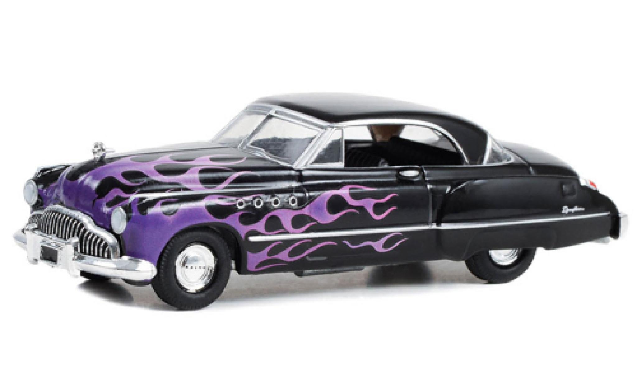 Buick Roadmaster 1/64 Greenlight black/Dekor 1949 1:64 diecast model cars