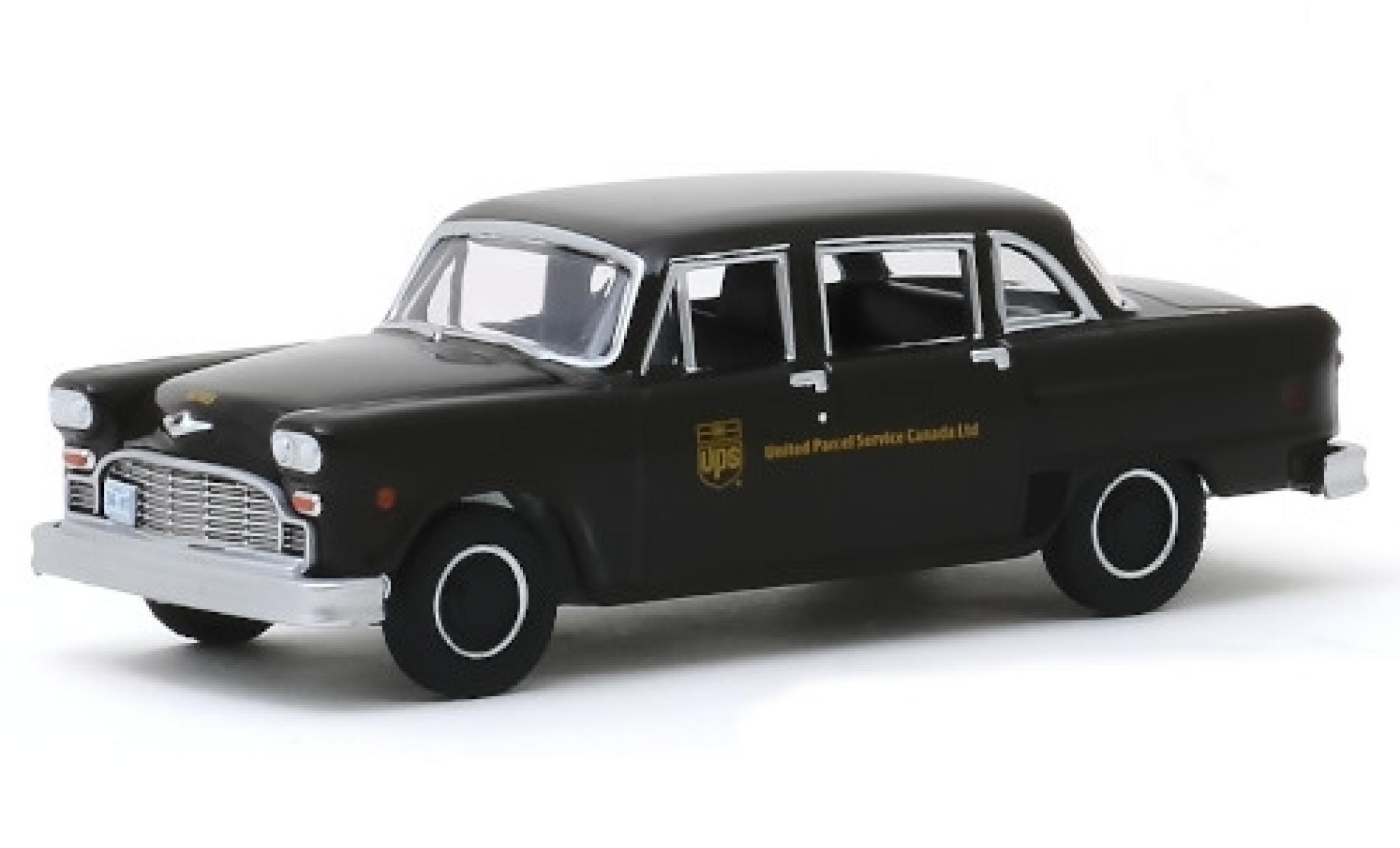Checker Marathon 1/64 Greenlight (A11) brown UPS - United Parcel Service Canada Ltd. 1975 diecast model cars