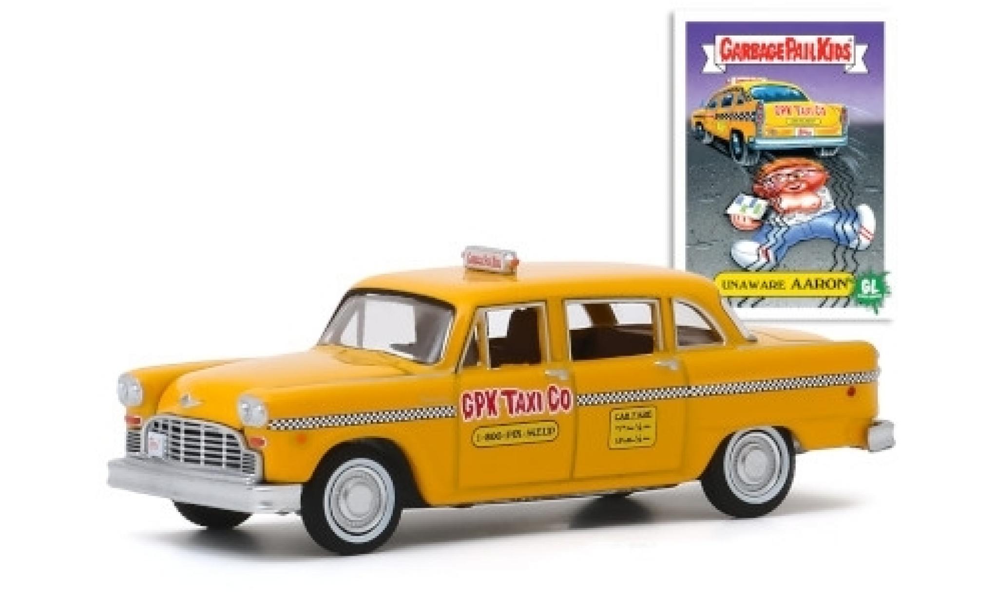 Checker Marathon 1/64 Greenlight A11 GPK Taxi Co 1970 Unaware Aaron GarbagePailKids diecast model cars