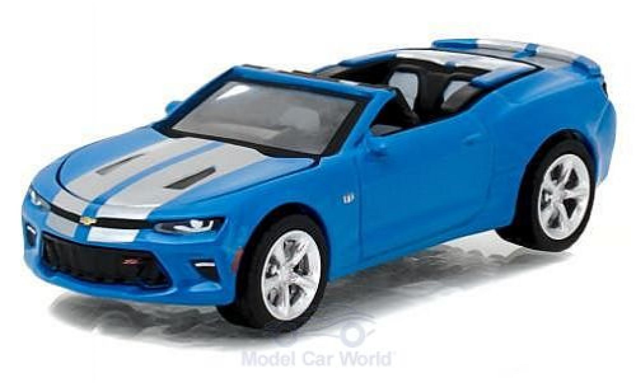 Chevrolet Camaro 1/64 Greenlight SS metallic blue/grey 2017 Muscle Series 18 ohne Vitrine diecast model cars