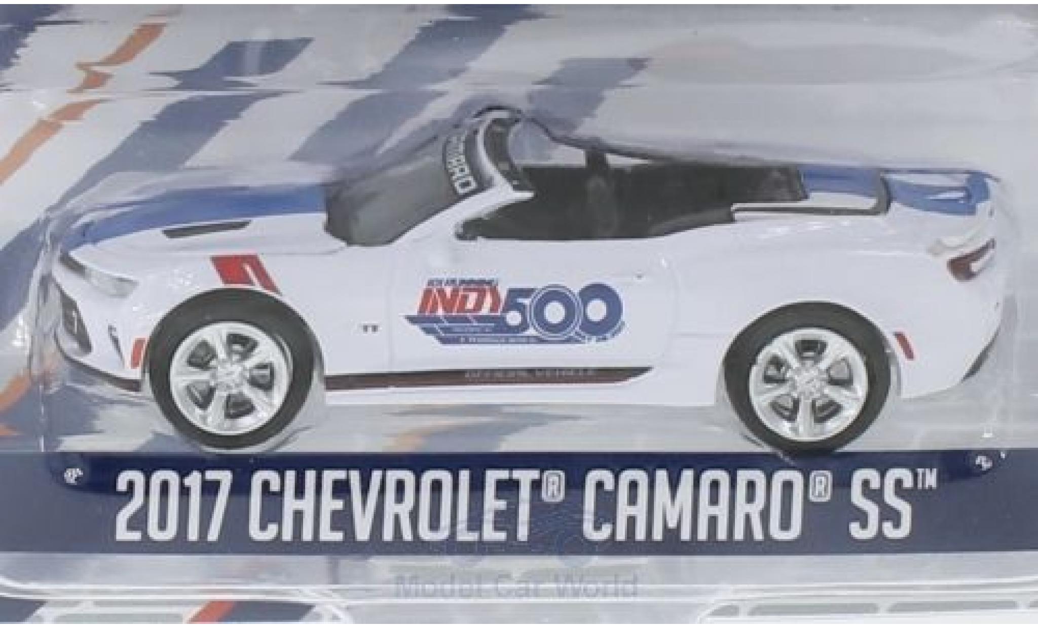 Chevrolet Camaro 1/64 Greenlight white 2017 101 Running Indy 500 diecast model cars