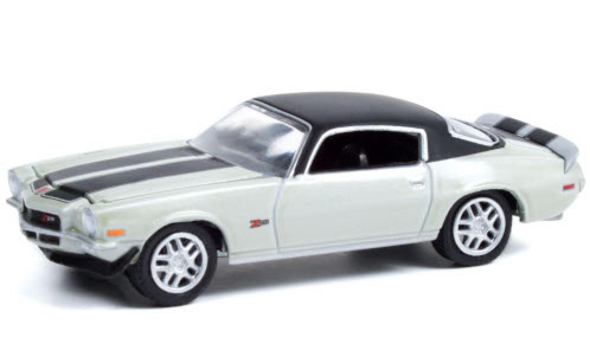 Chevrolet Camaro 1/64 Greenlight Z/28 Custom metallic grey/matt-black 1970 diecast model cars