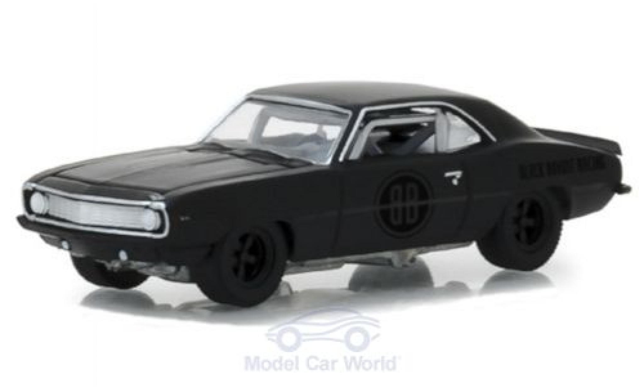 Chevrolet Camaro Z28 1/64 Greenlight Z/28 matt-black 1969 Black Bandit Trans Am Racing Team diecast model cars