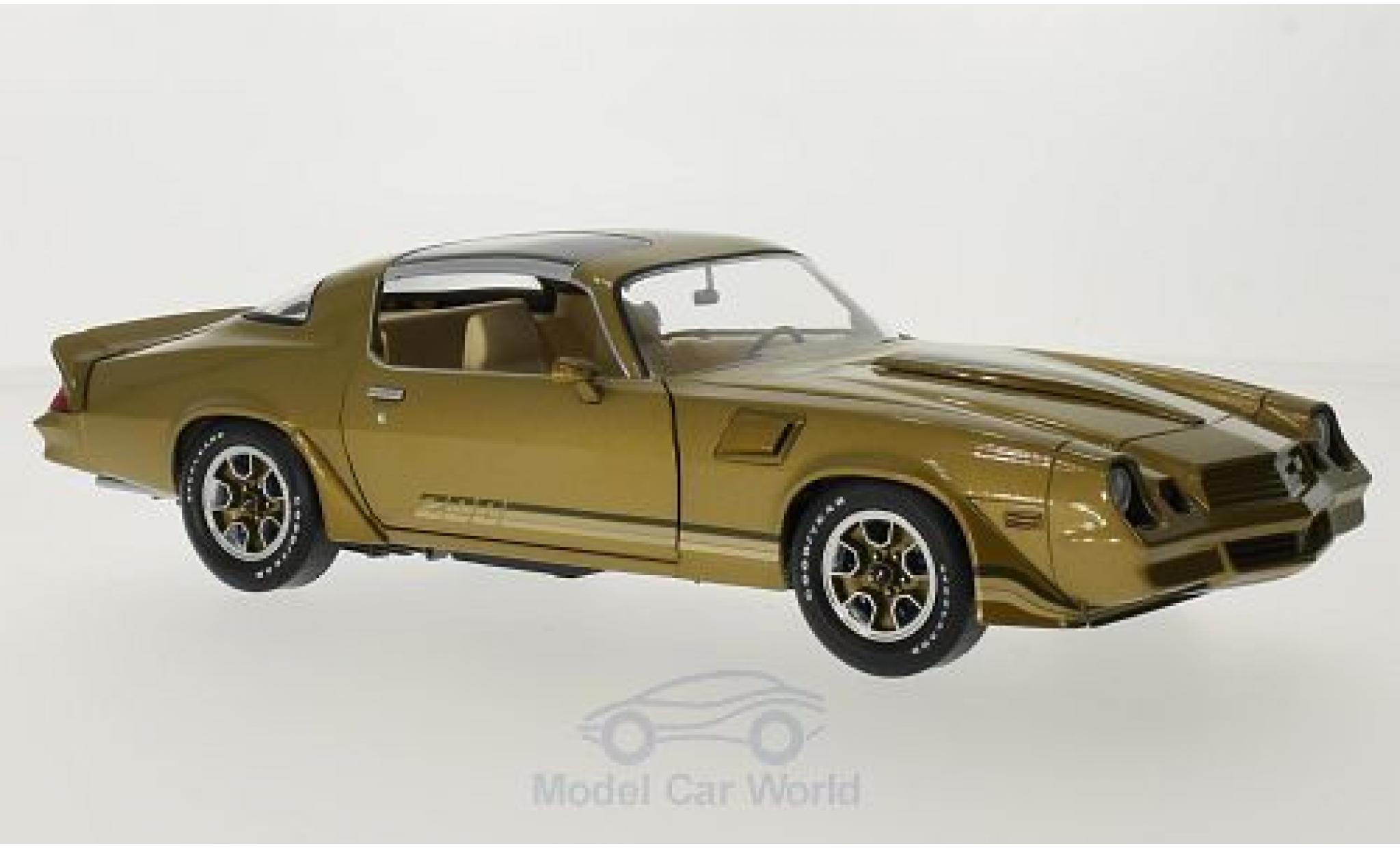 Chevrolet Camaro Z28 1/18 Greenlight Z28 gold/Dekor 1981 diecast model cars