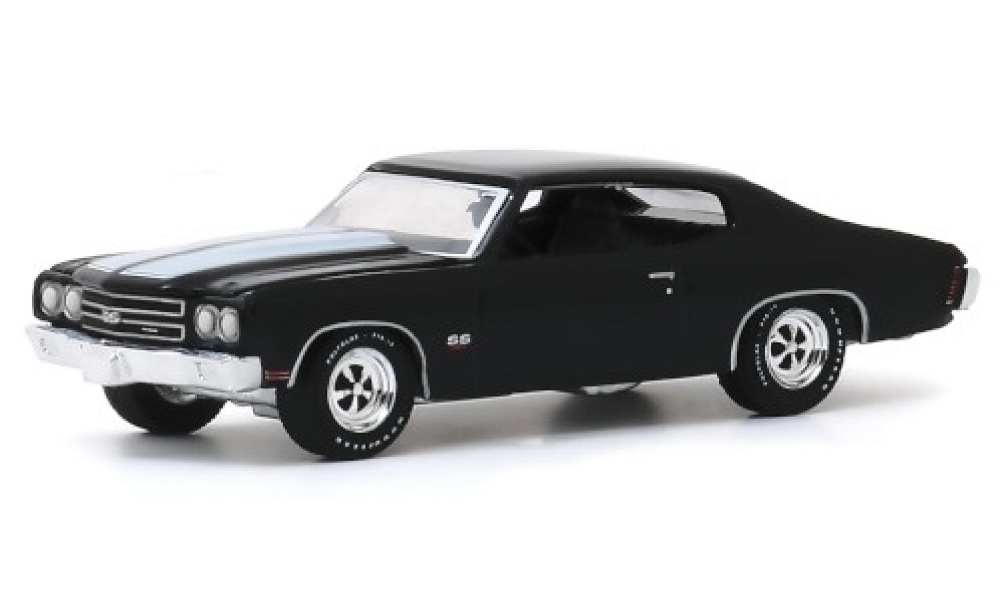 Chevrolet Chevelle 1/64 Greenlight SS 454 black/white 1970 diecast model cars
