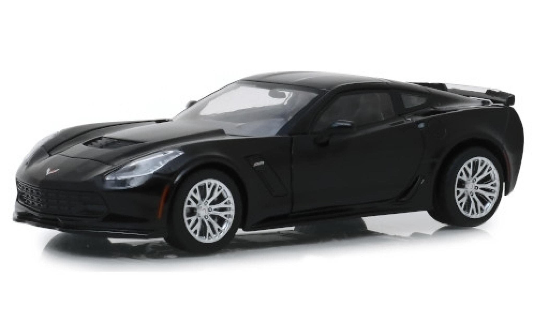 Chevrolet Corvette 1/24 Greenlight (C7) Z06 black 2019 diecast model cars