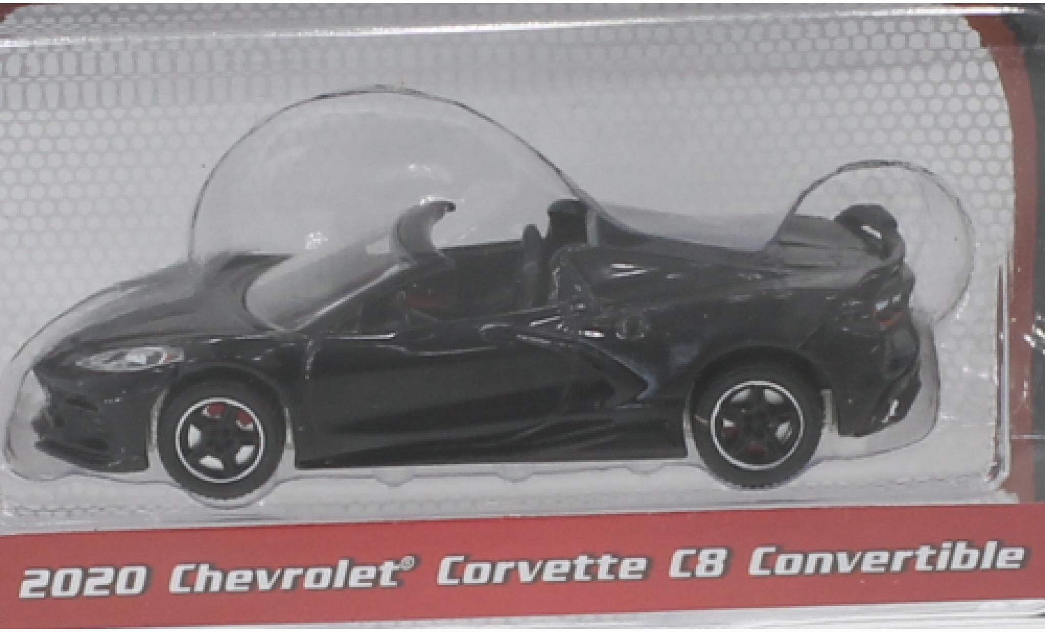 Chevrolet Corvette 1/64 Greenlight (C8) Convertible black 2020 diecast model cars