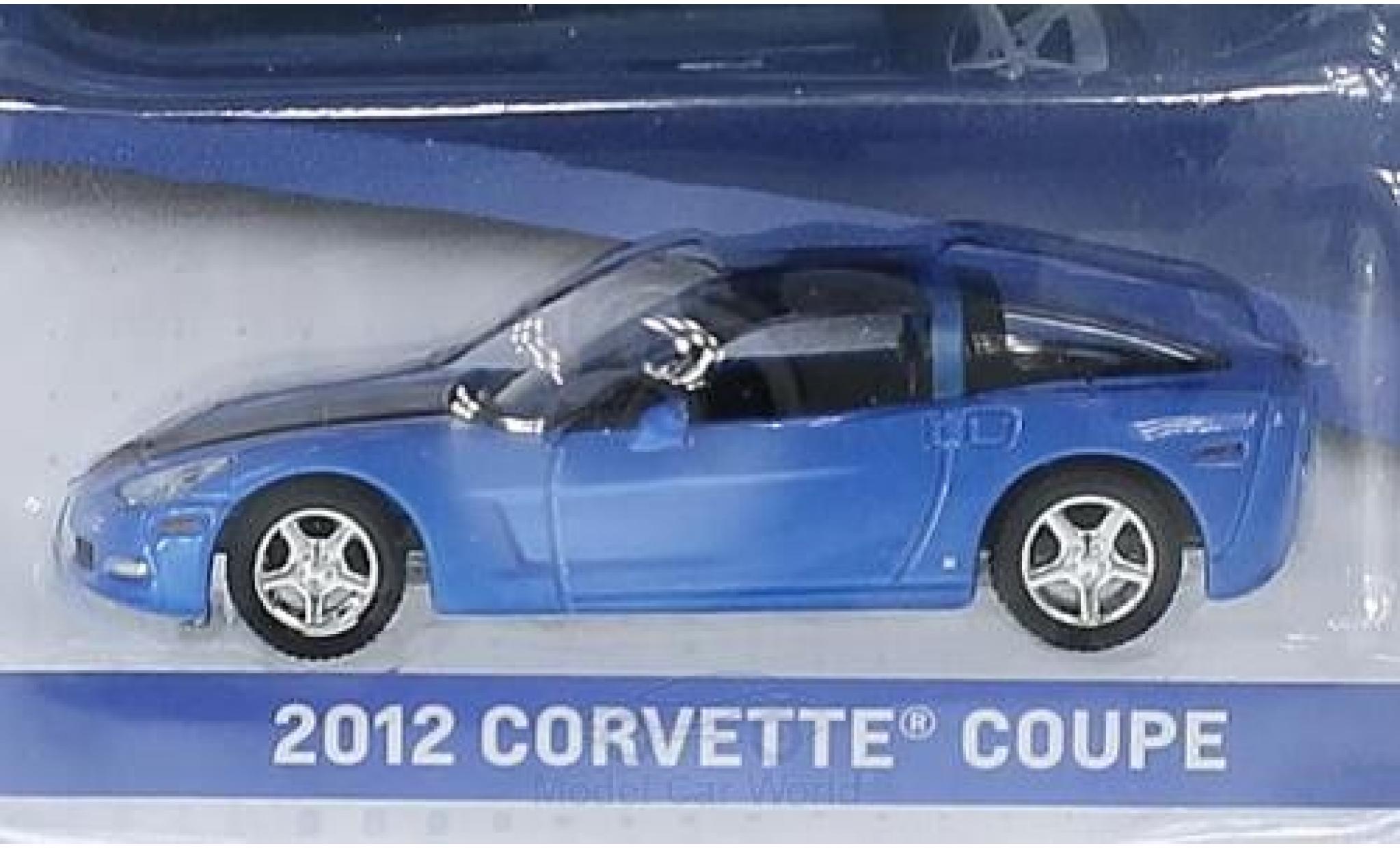 Chevrolet Corvette 1/64 Greenlight Coupe metallic blue/black 2012 General Motors Series 1 ohne Vitrine diecast model cars
