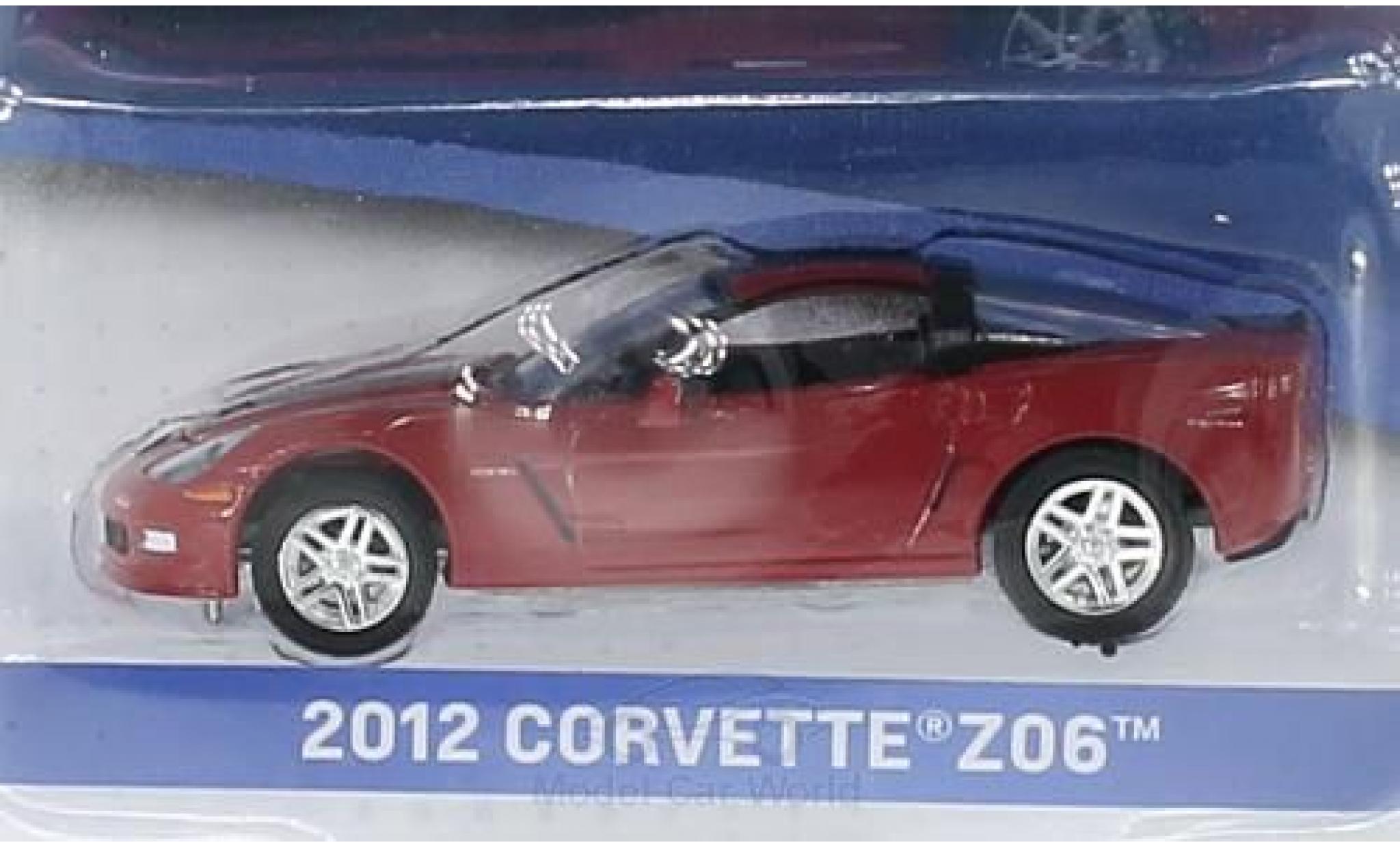 Chevrolet Corvette 1/64 Greenlight Z06 metallic red/black 2012 General Motors Series 1 ohne Vitrine diecast model cars