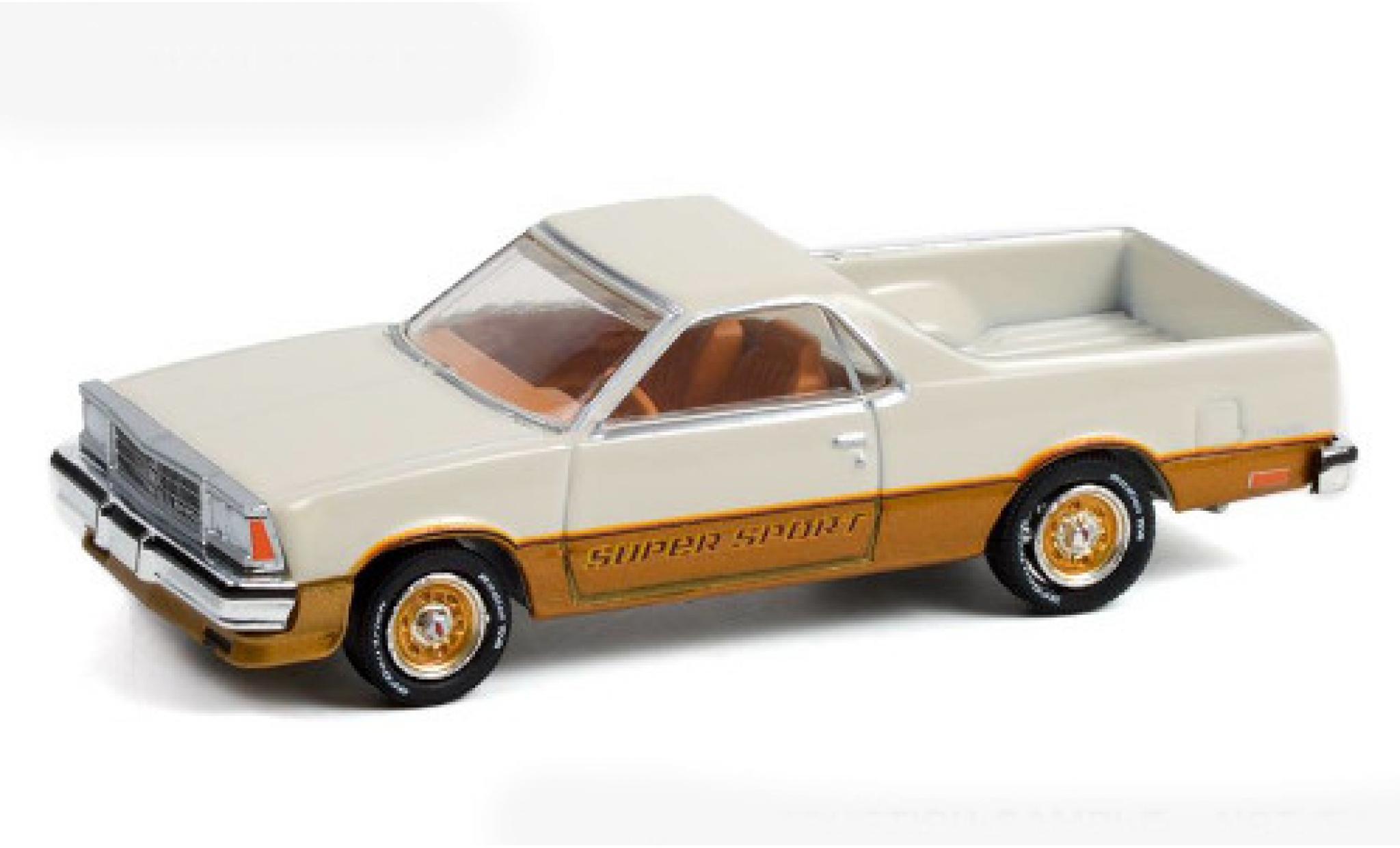 Chevrolet El Camino 1/64 Greenlight SS beige/bronze 1980 diecast model cars