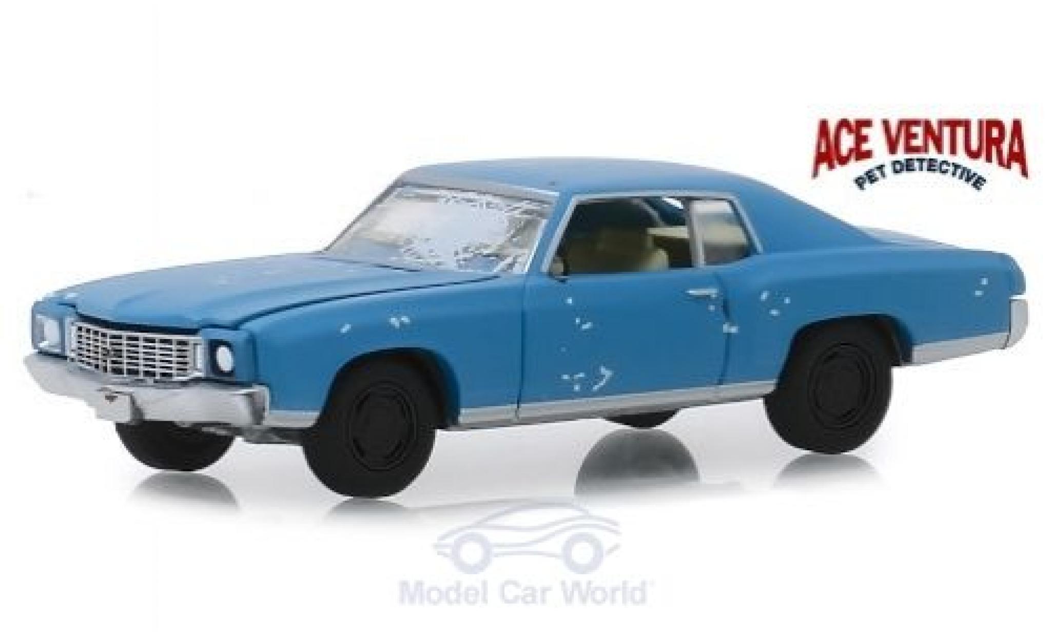 Chevrolet Monte Carlo 1/64 Greenlight Ace Ventura - Pet Detective 1972 diecast model cars