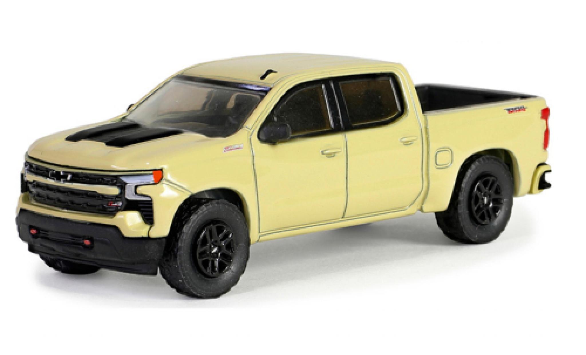 Chevrolet Silverado 1/64 Greenlight LT Trail Boss beige 2023 1:64 diecast model cars
