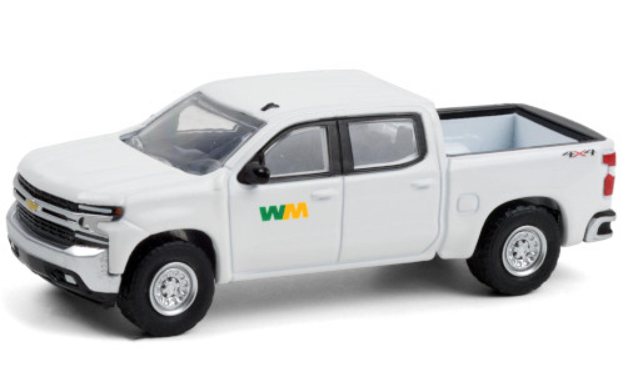 Chevrolet Silverado 1/64 Greenlight WM - Waste Management 2020 diecast model cars