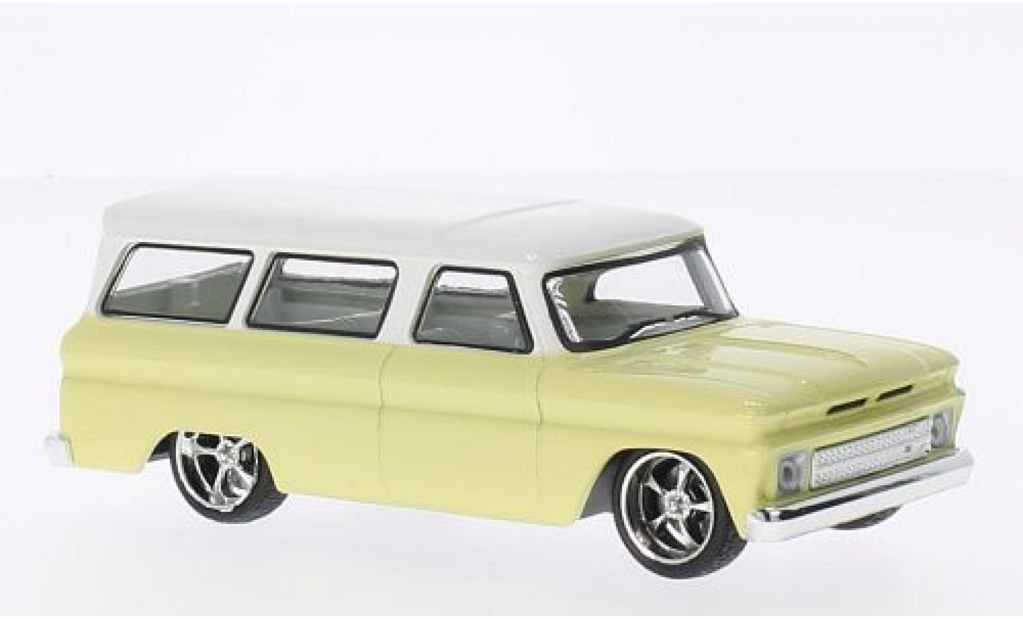 Chevrolet Suburban 1/43 Greenlight Tuning yellow/white 1966 diecast model cars