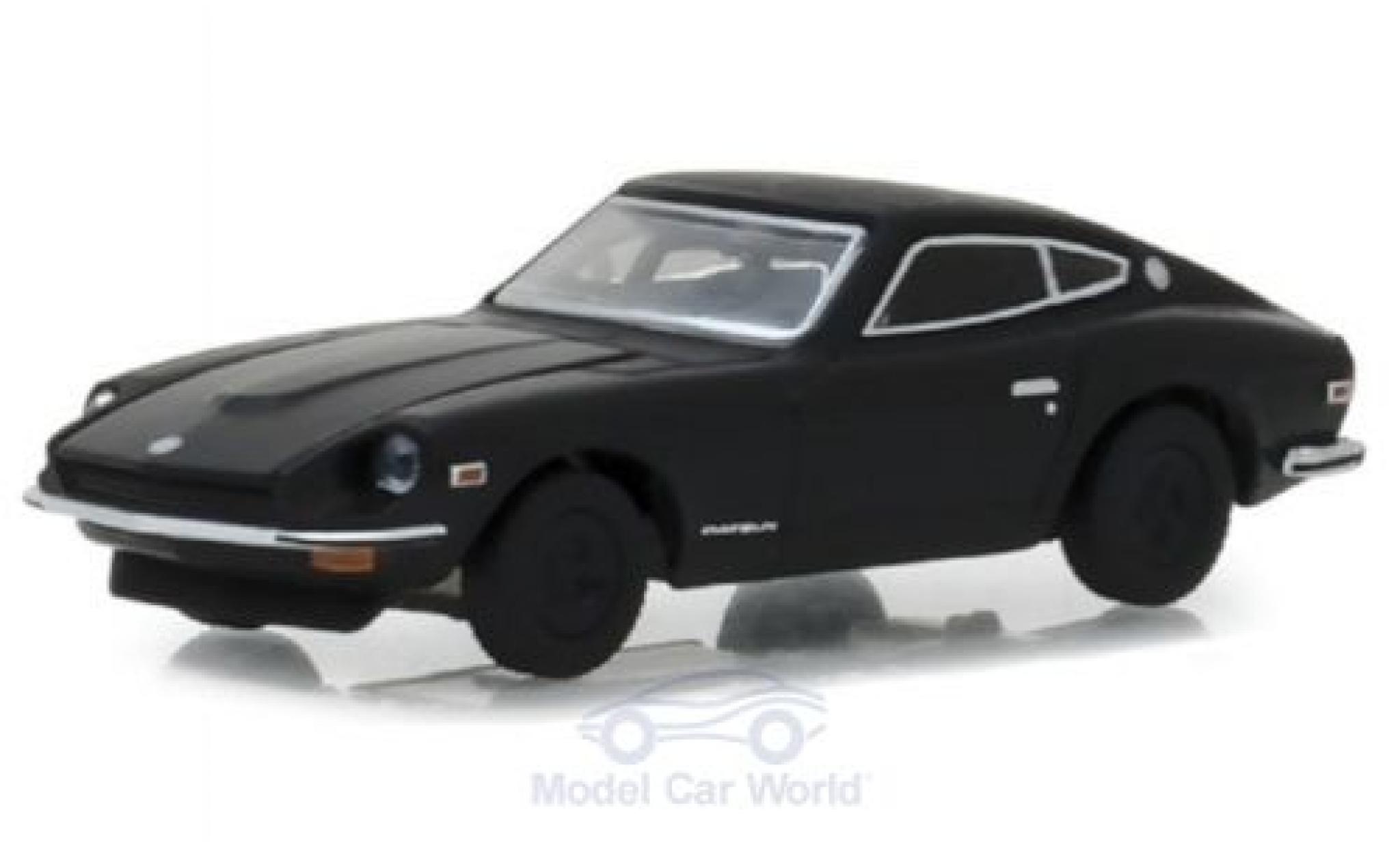 Datsun 240Z 1/64 Greenlight black 1971 diecast model cars