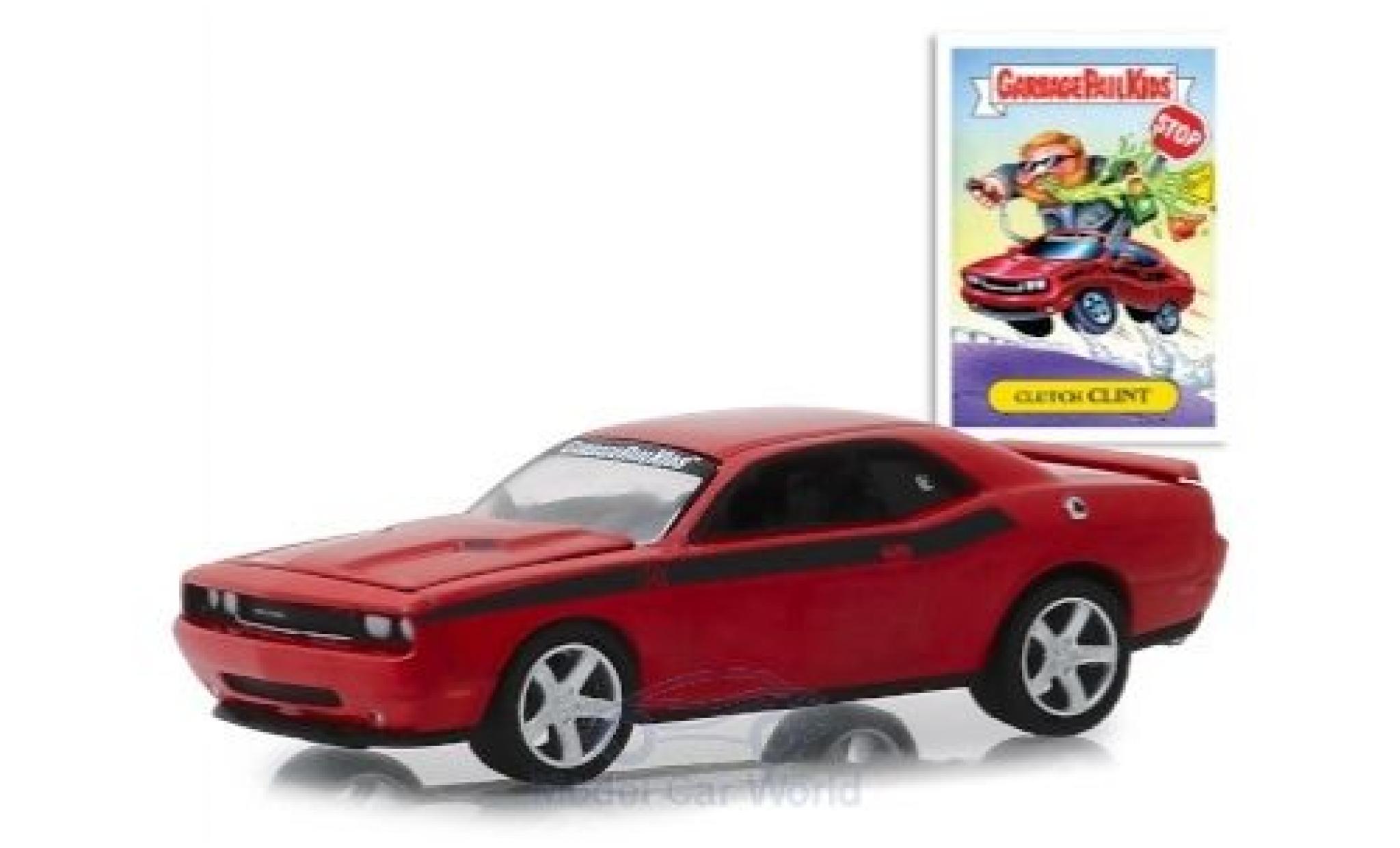 Dodge Challenger 1/64 Greenlight red GarbagePailKids 2012 Clutch Clint diecast model cars