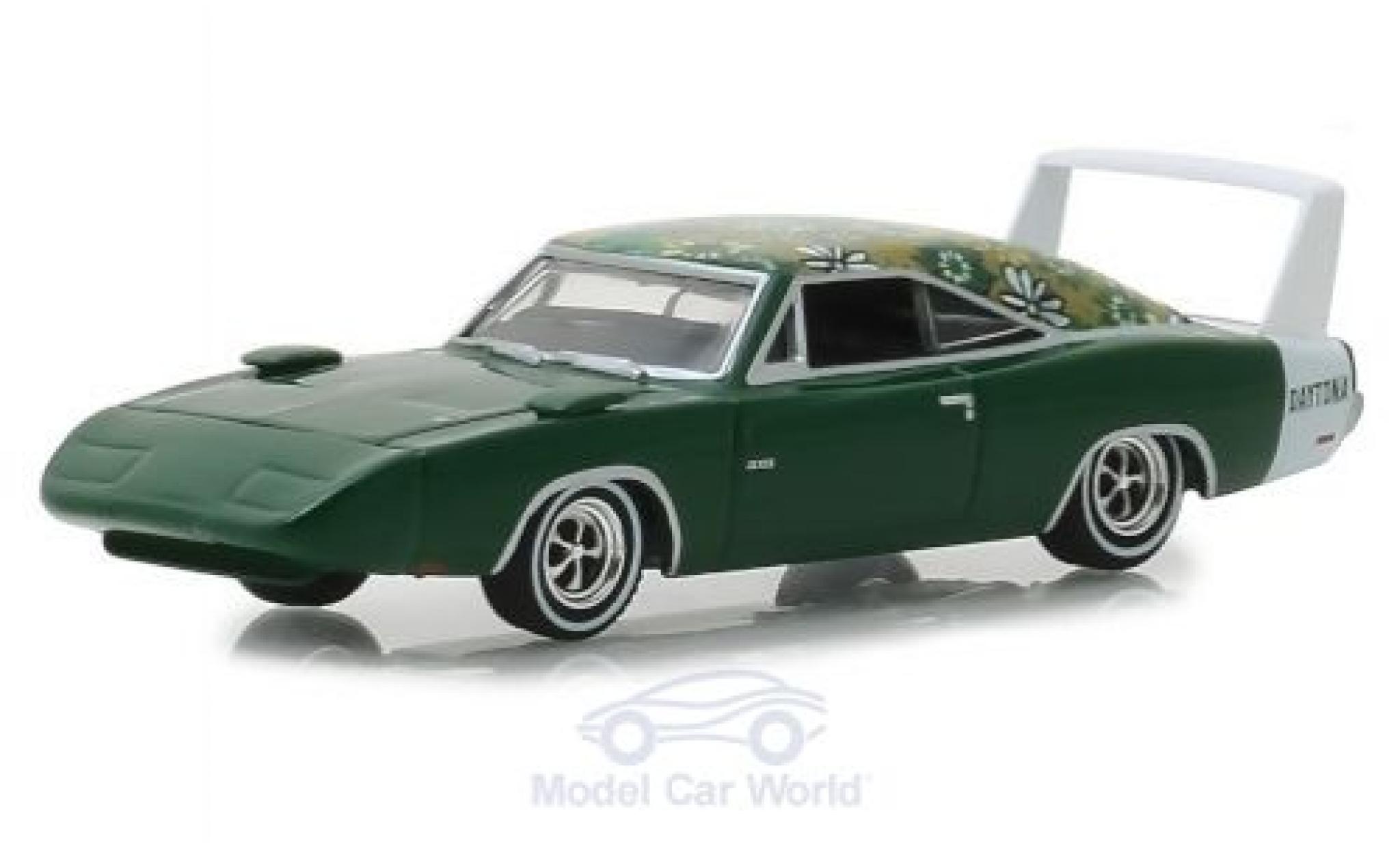 Dodge Charger 1/64 Greenlight green/Dekor 1969 diecast model cars