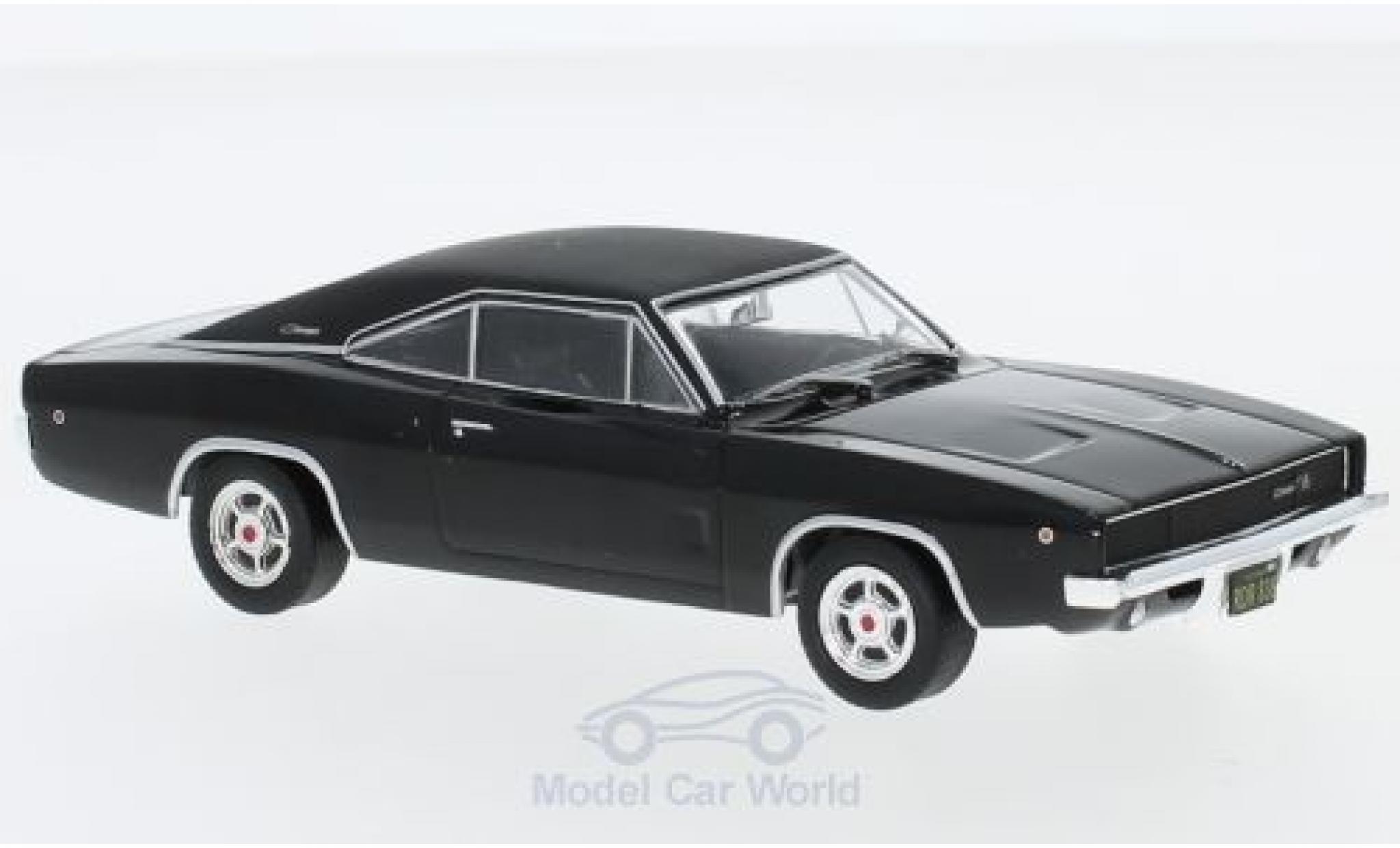 Dodge Charger 1968 1/43 Greenlight R/T black/matt-black Bullitt 1968 diecast model cars