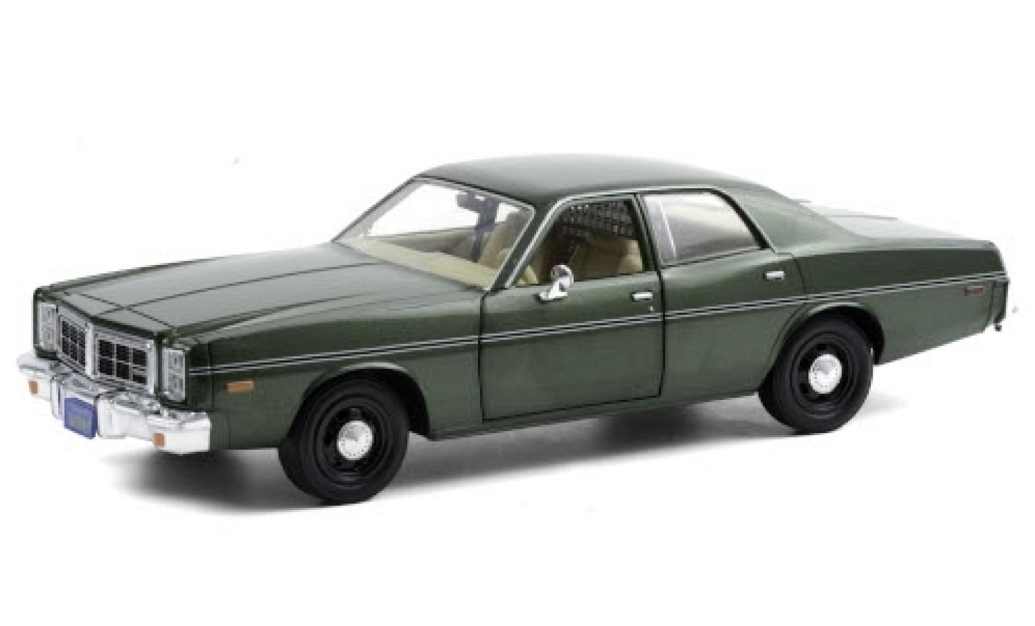 Dodge Monaco 1/24 Greenlight metallic green 1977 Hunter (TV-s�rie 1984-91) diecast model cars