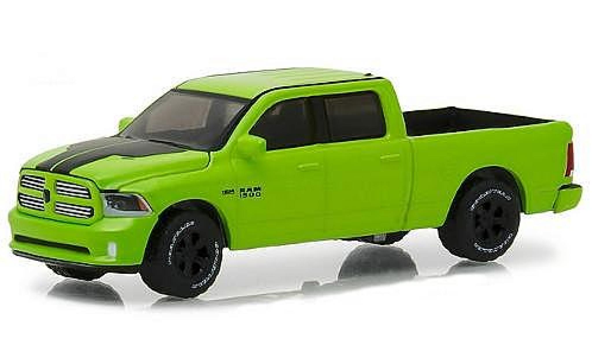 Dodge RAM 1/64 Greenlight Ram 1500 Sport metallic green 2017 diecast model cars