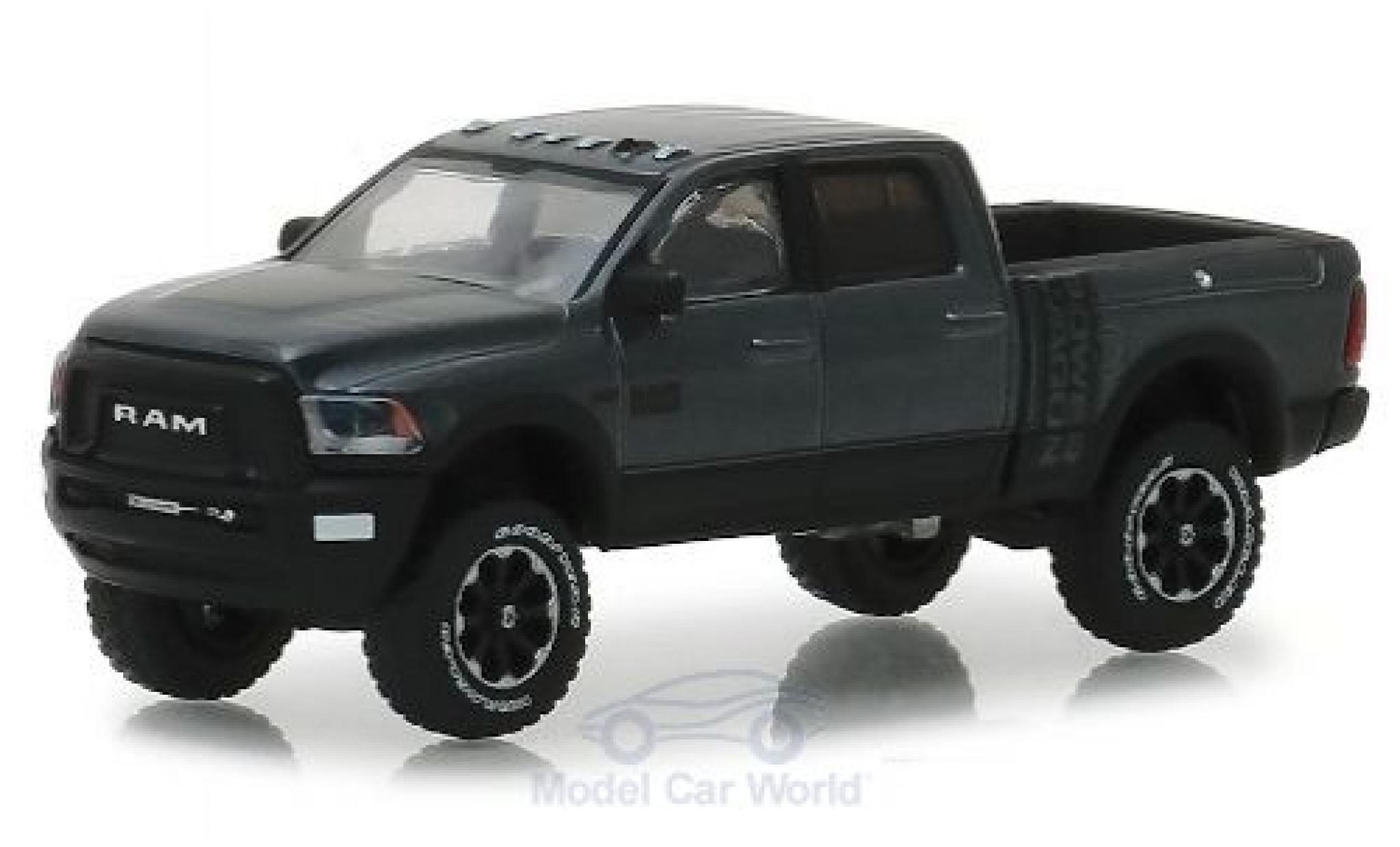 Dodge RAM 1/64 Greenlight 2500 Power Wagon metallic grey/black 2018 diecast model cars