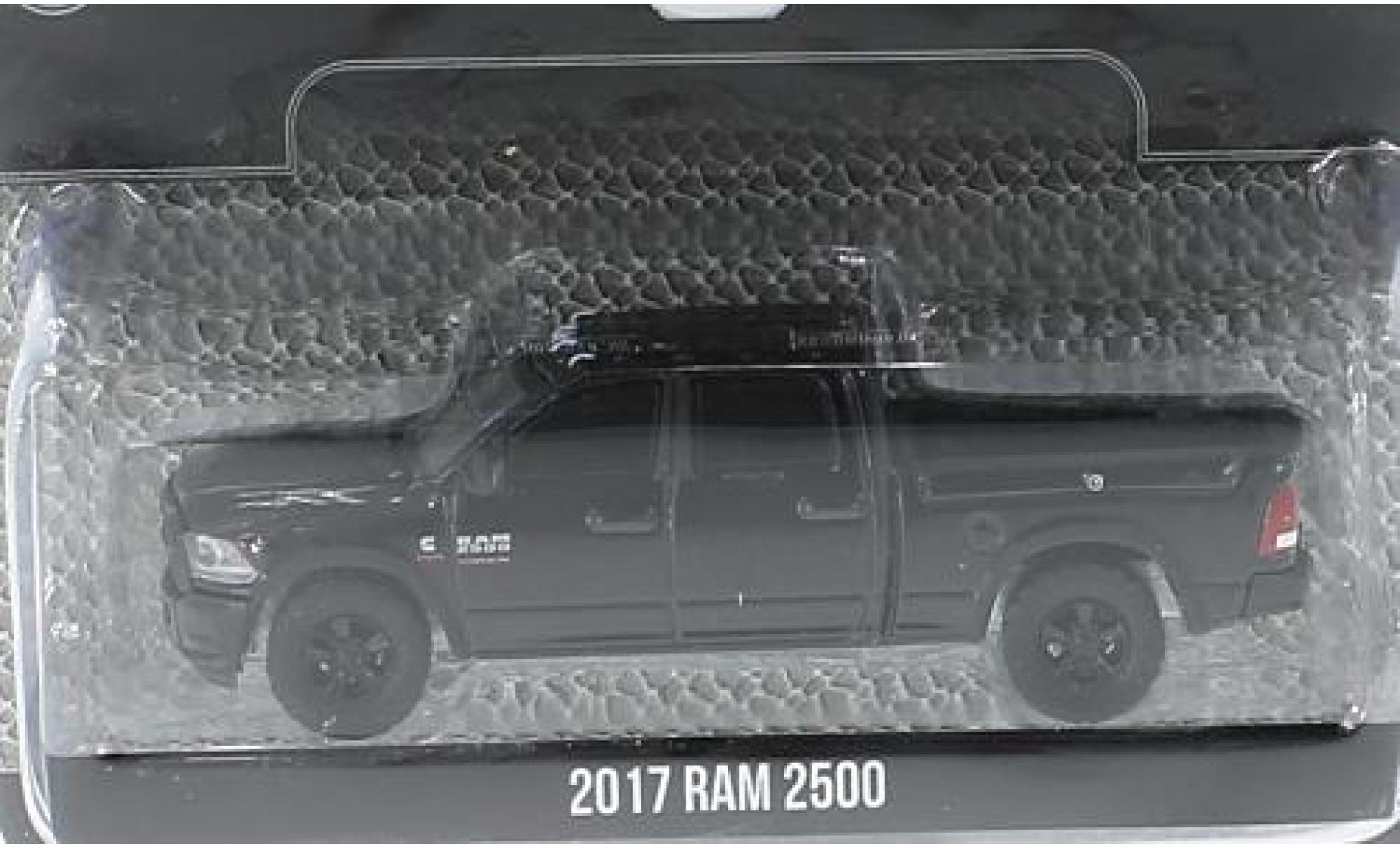 Dodge RAM 1/64 Greenlight 2500 black 2017 sans Vitrine diecast model cars