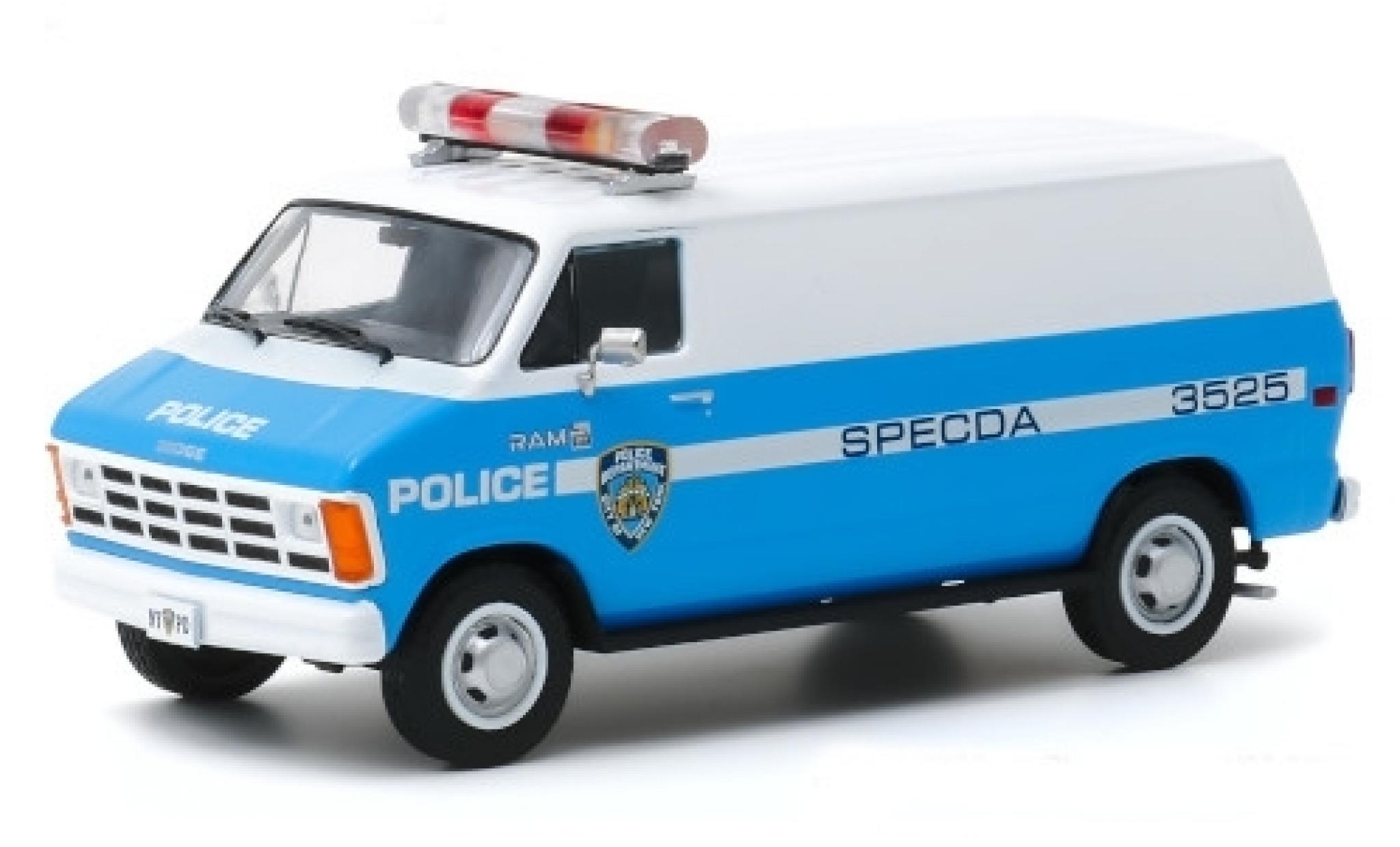 Dodge RAM 1/43 Greenlight B 150 NYPD - New York City Police Department 1987 diecast model cars