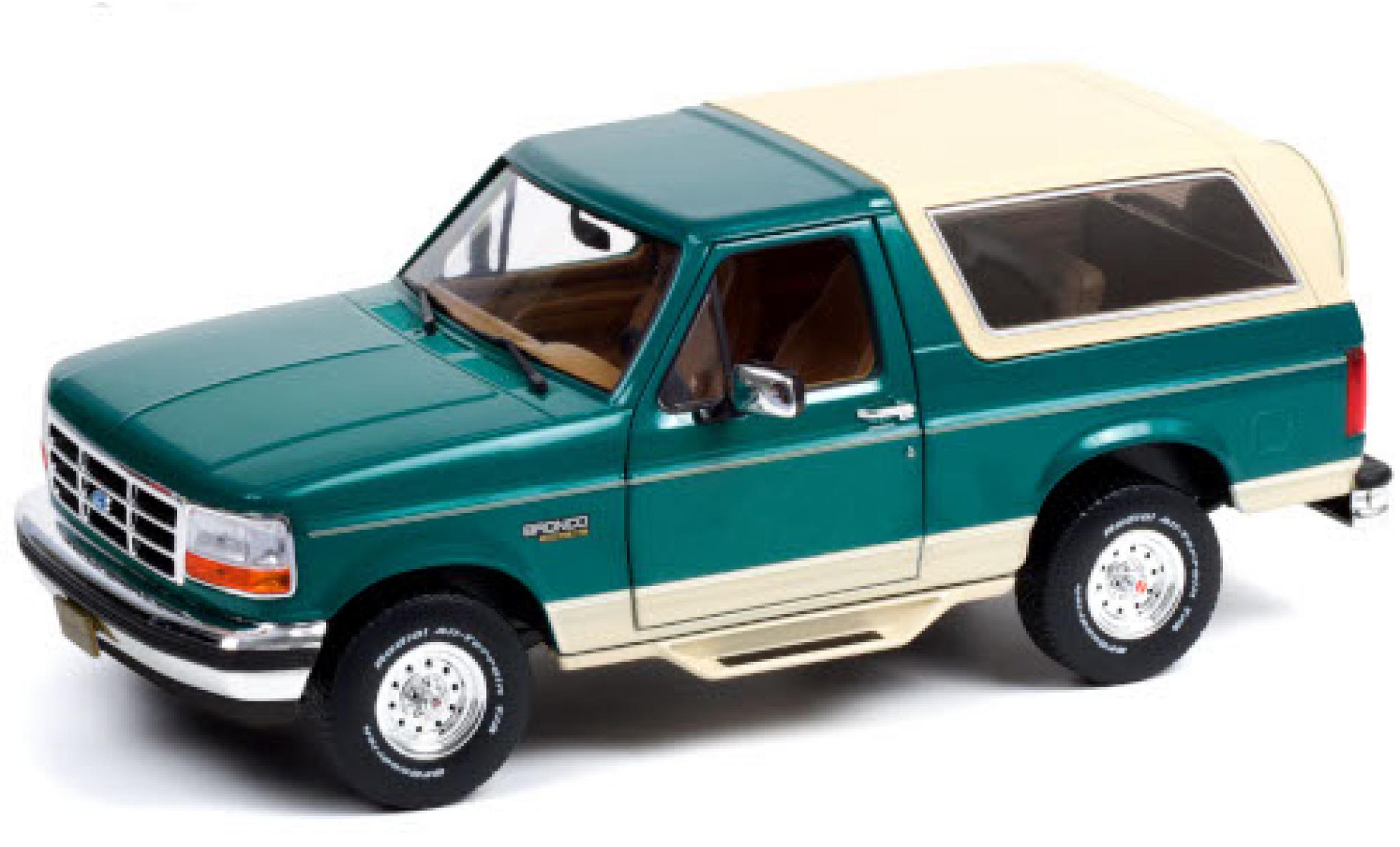 Ford Bronco 1/18 Greenlight Eddie Bauer Edition green/beige 1993 diecast model cars