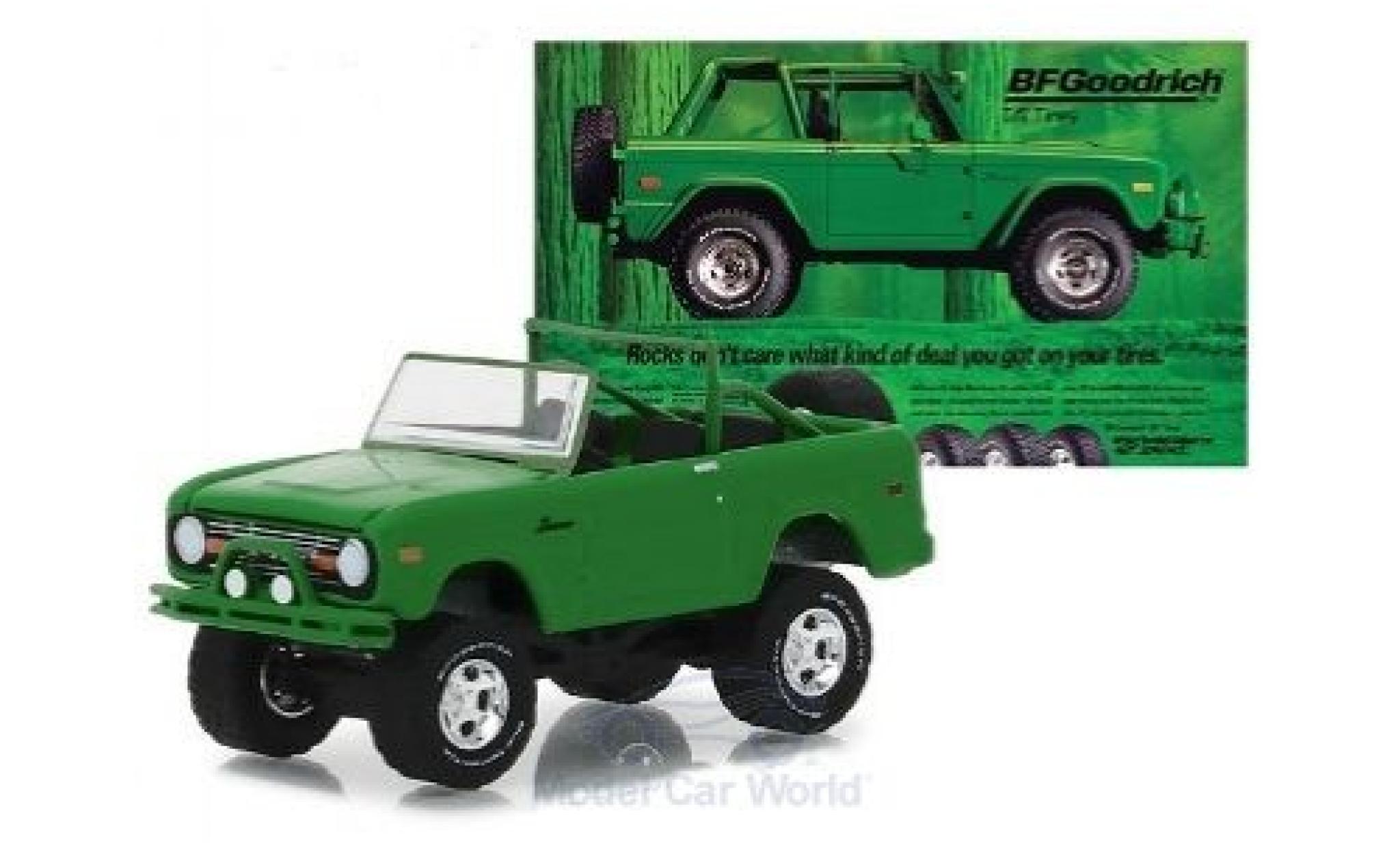 Ford Bronco 1/64 Greenlight green 1971 diecast model cars