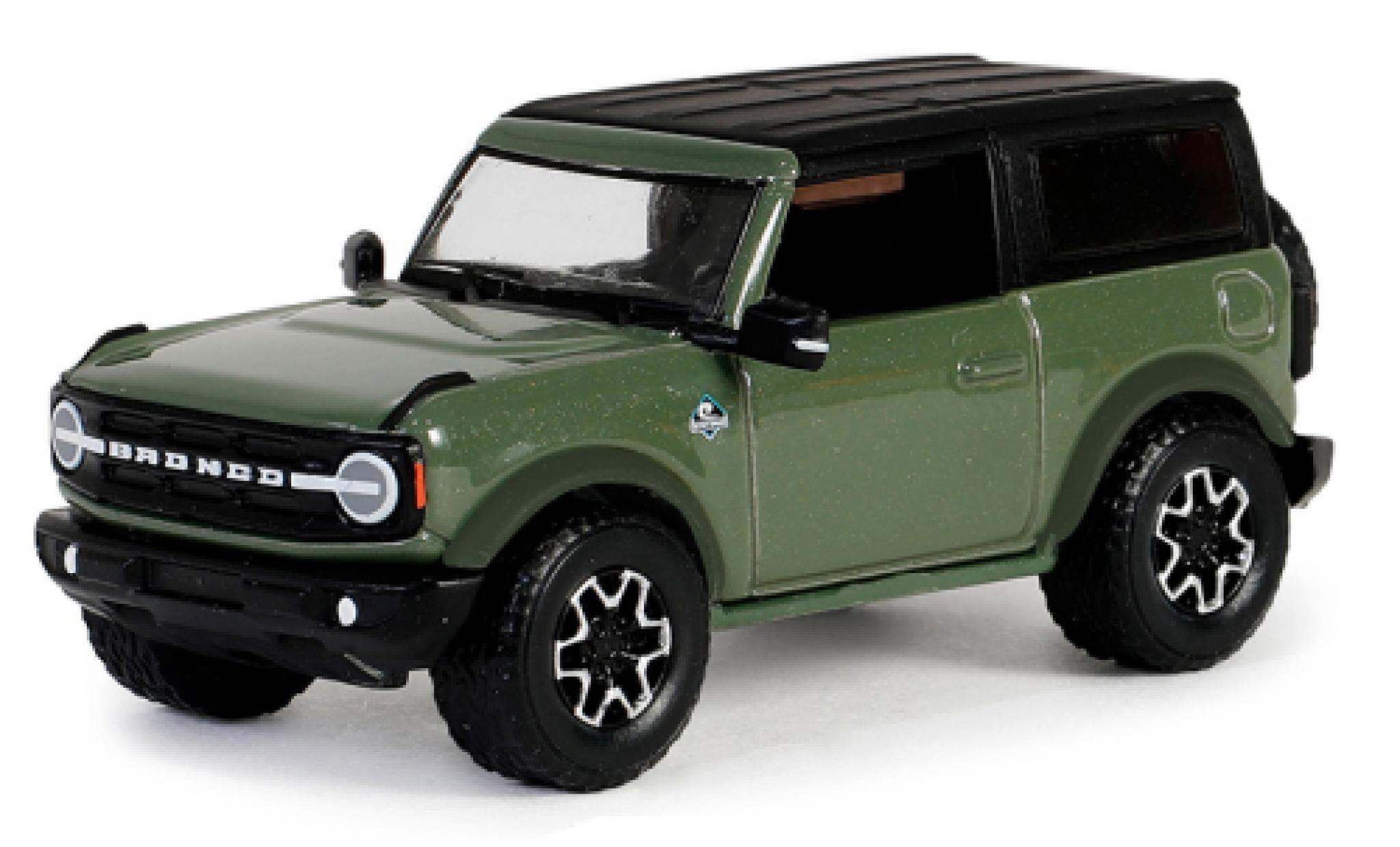 Ford Bronco 1/64 Greenlight Outer Banks green 2023 1:64 diecast model cars