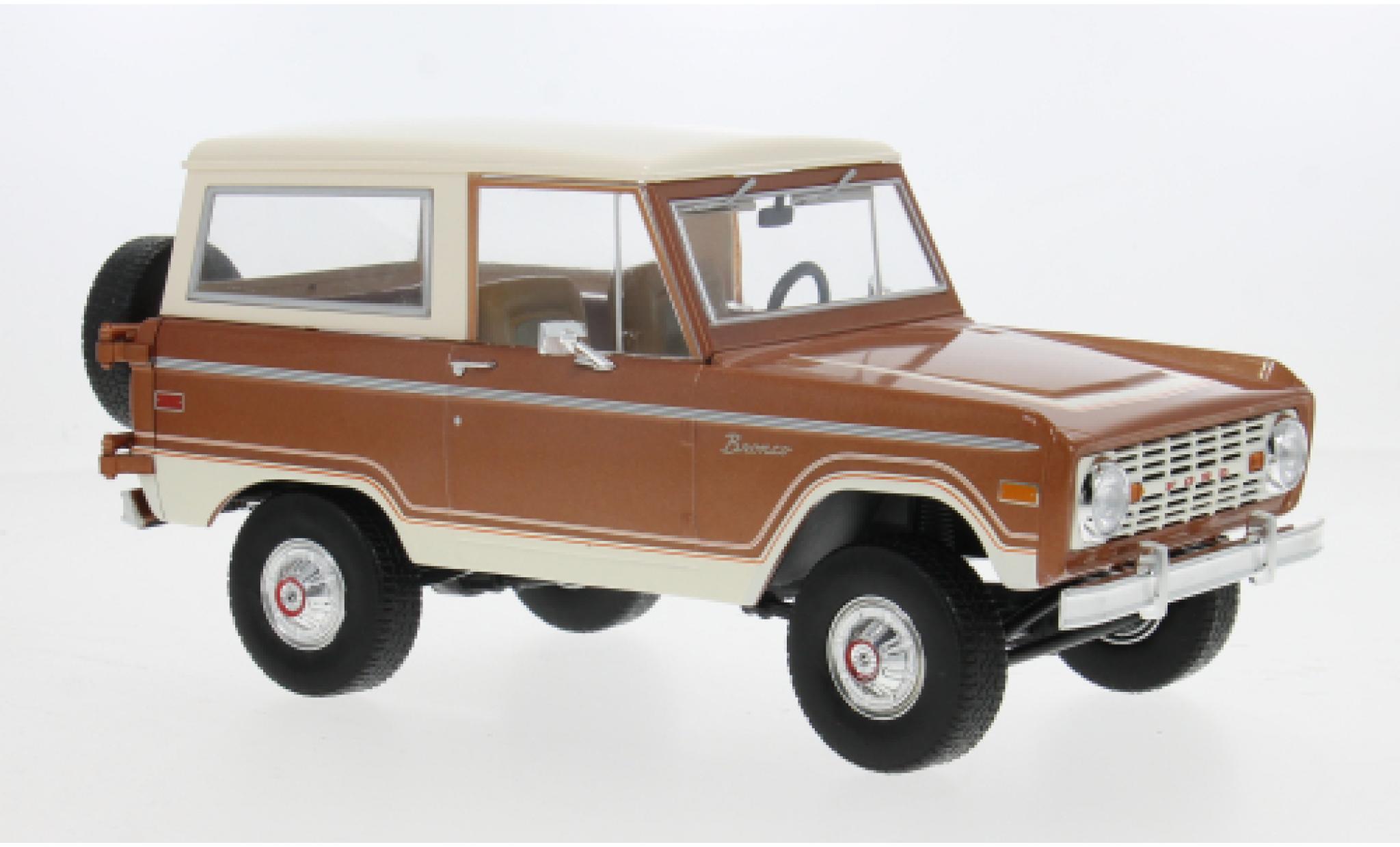 Ford Bronco 1/18 Greenlight Ranger bronze/beige 1973 1:18 diecast model cars