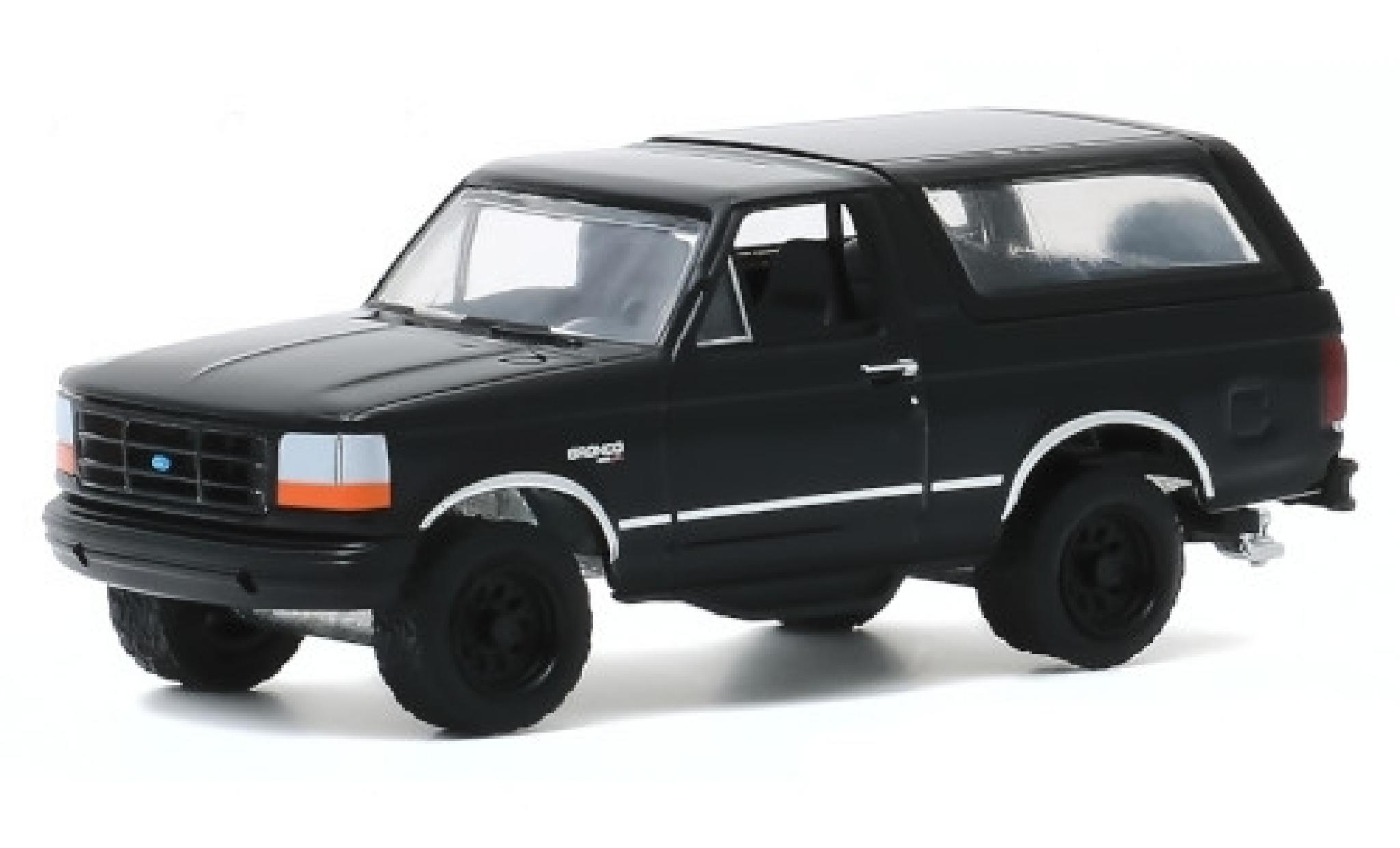 Ford Bronco 1/64 Greenlight black 1994 diecast model cars
