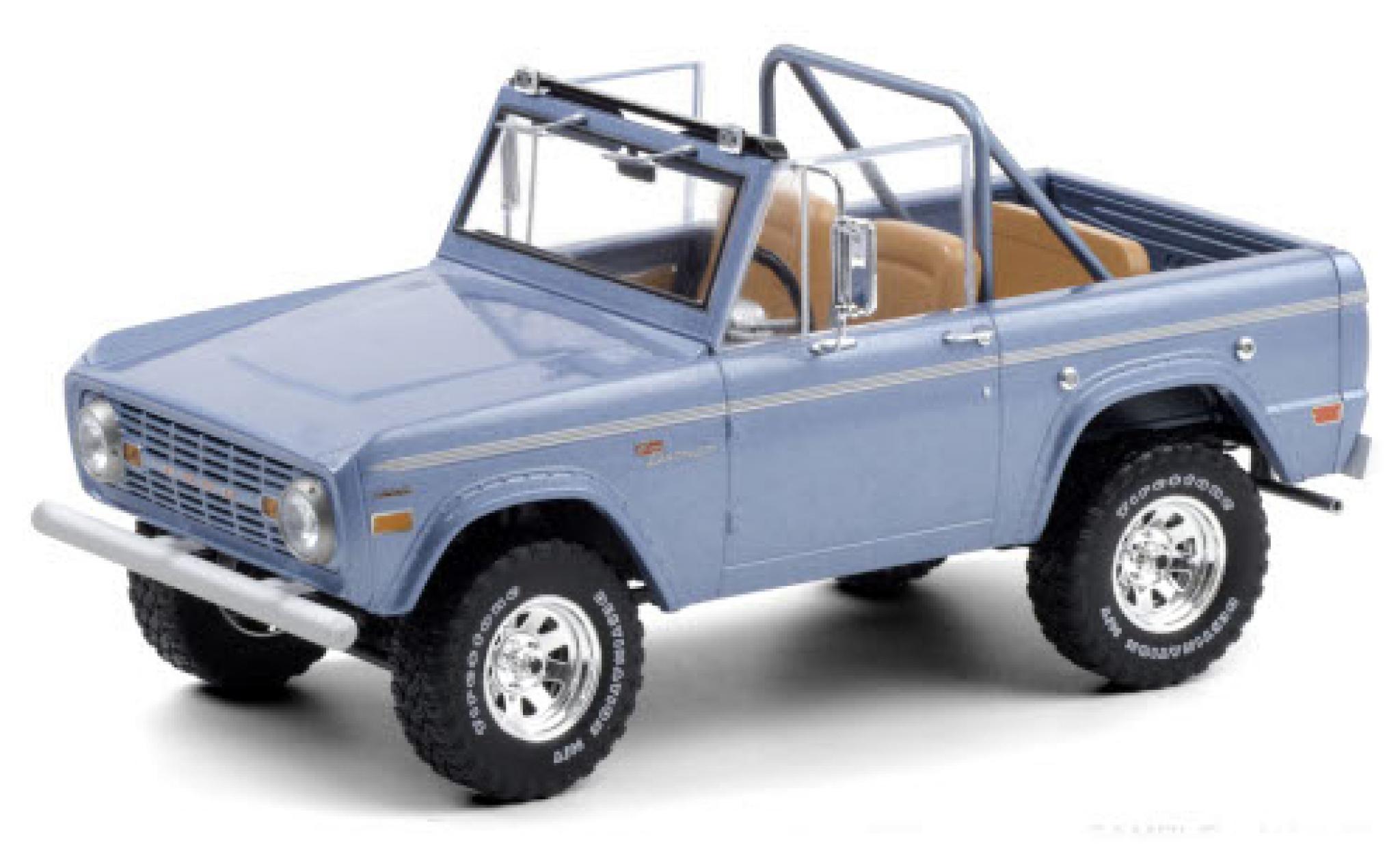Ford Bronco 1/18 Greenlight Sport metallic blue 1969 diecast model cars