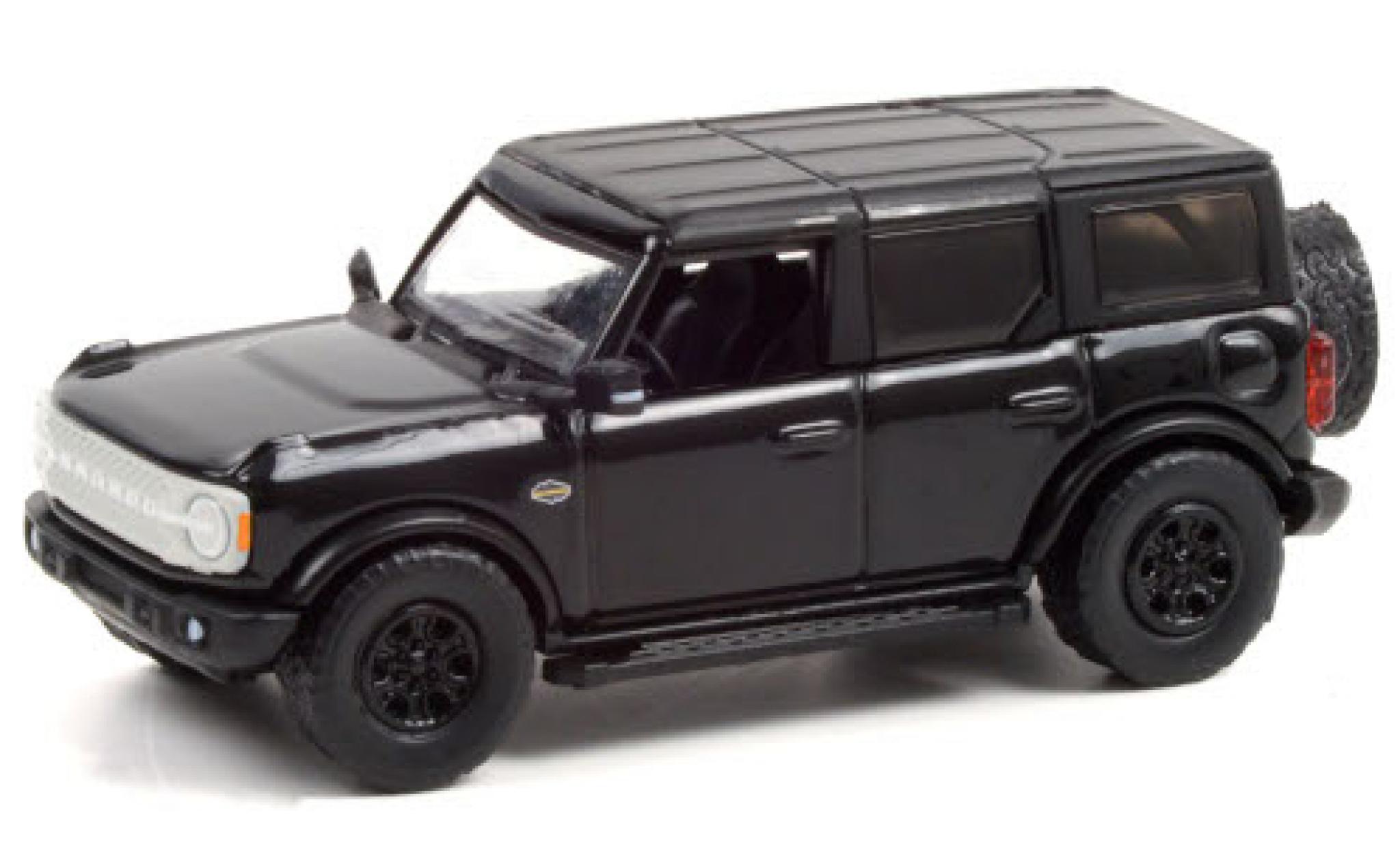Ford Bronco 1/64 Greenlight Wildtrak black 2021 diecast model cars