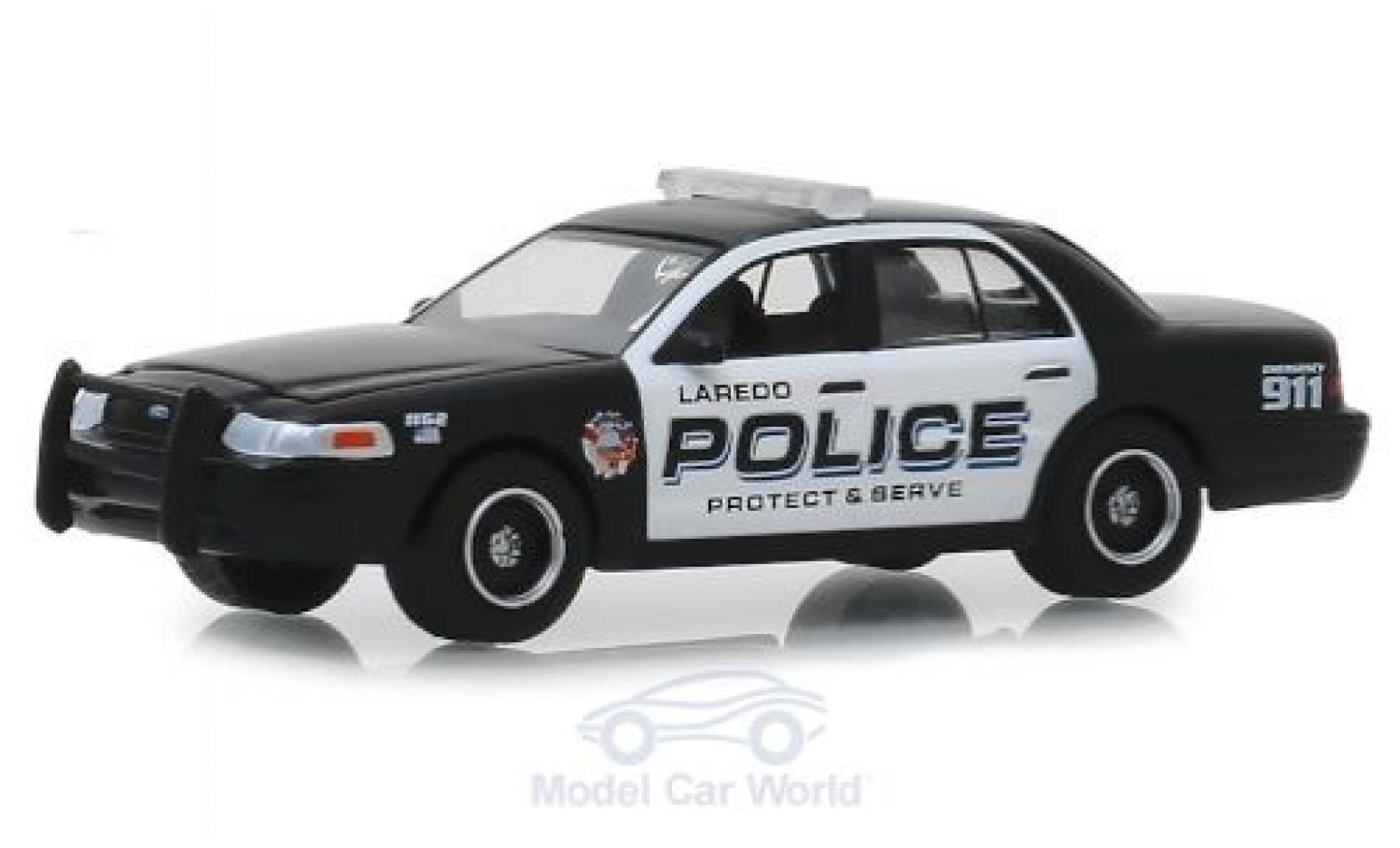 Ford Crown 1/64 Greenlight Victoria Police Interceptor Laredo Police 2010 diecast model cars