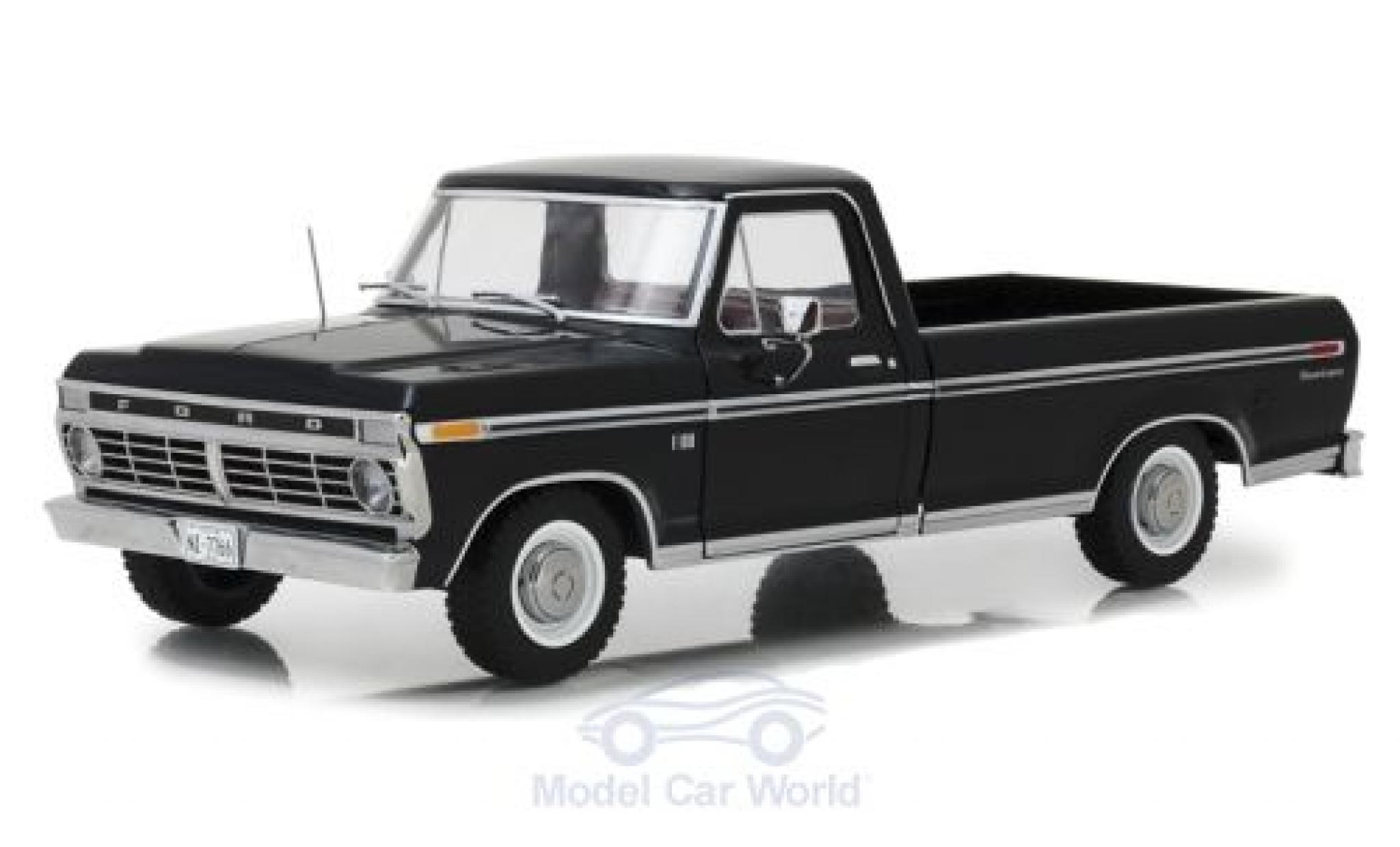 Ford F-1 1/18 Greenlight 00 black 1973 diecast model cars