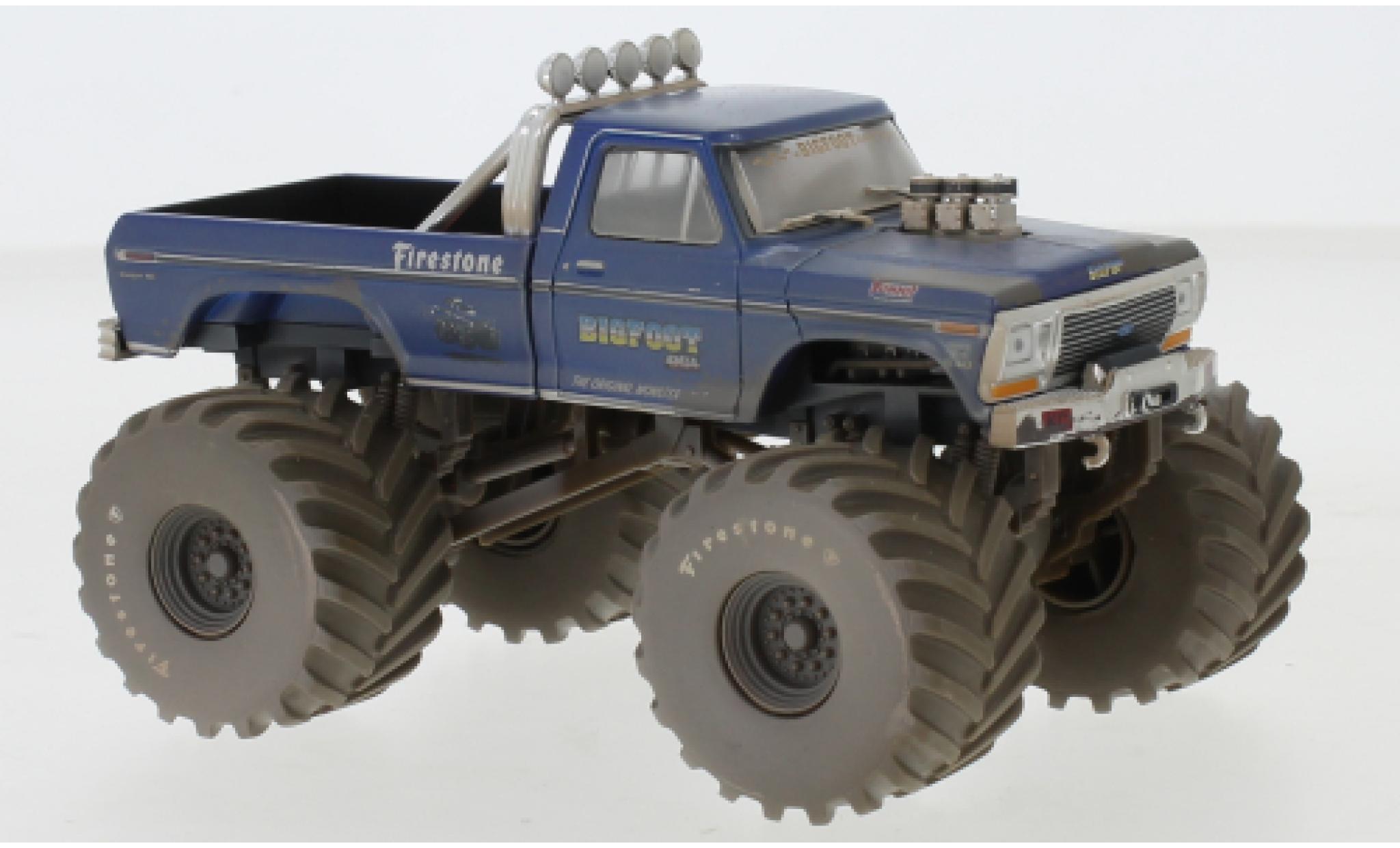 Ford F-250 1/43 Greenlight Monster Truck Bigfoot 1974 The Original Monstre Truck (1979) avec Einsatzspuren diecast model cars